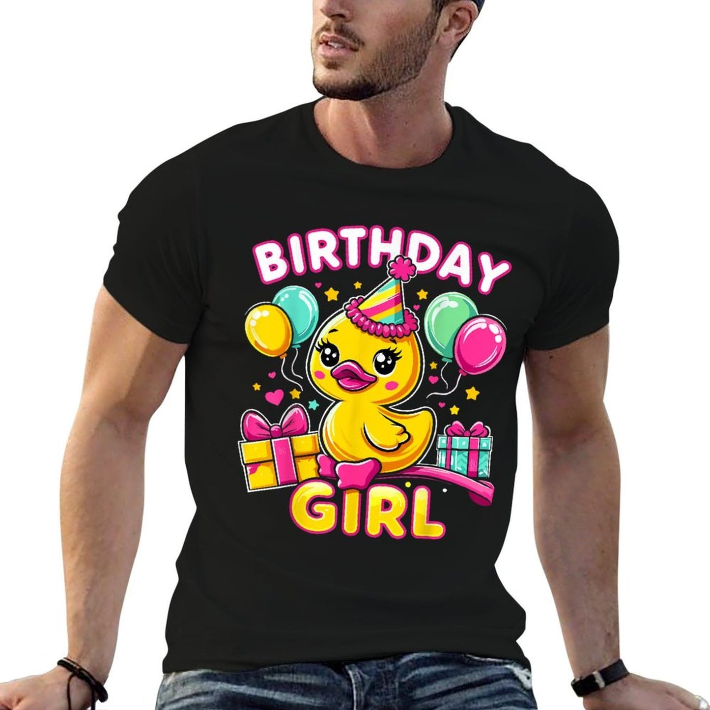 Birthday Girl Rubber Duck Lightweight T-Shirt