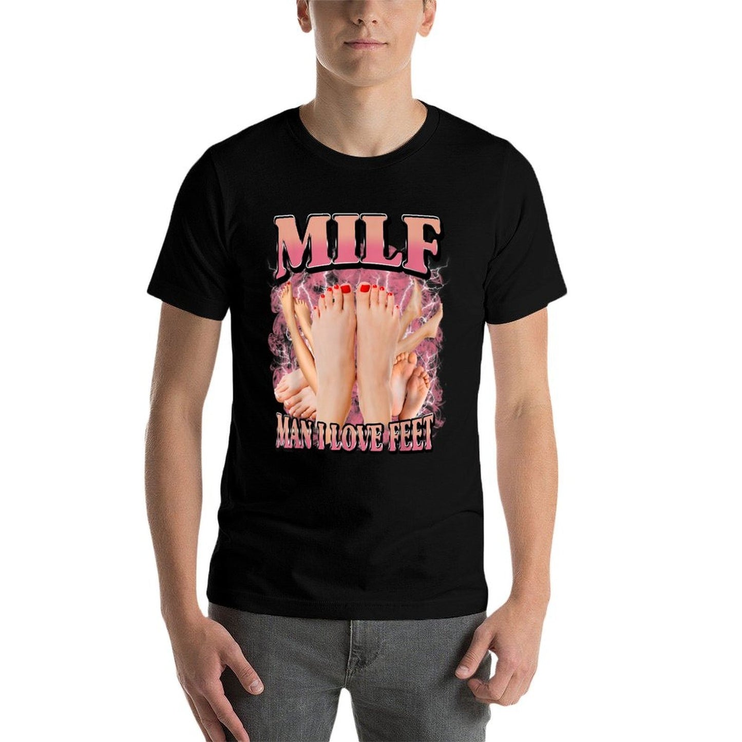 MILF Man I Love Feet Funny Lightweight T-Shirt