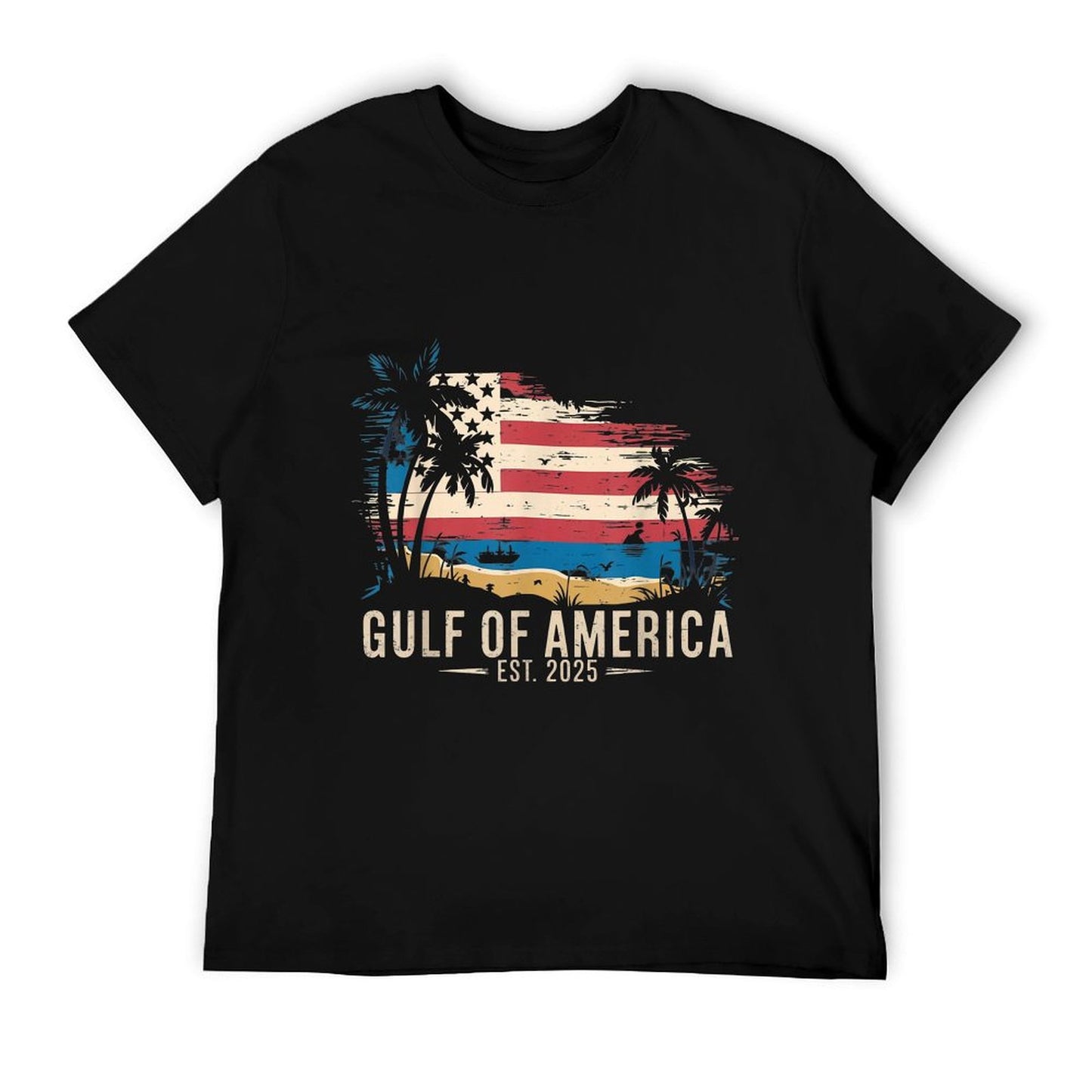 Vintage Gulf Of USA America Gulf of Mexico Or America Durable T-Shirt