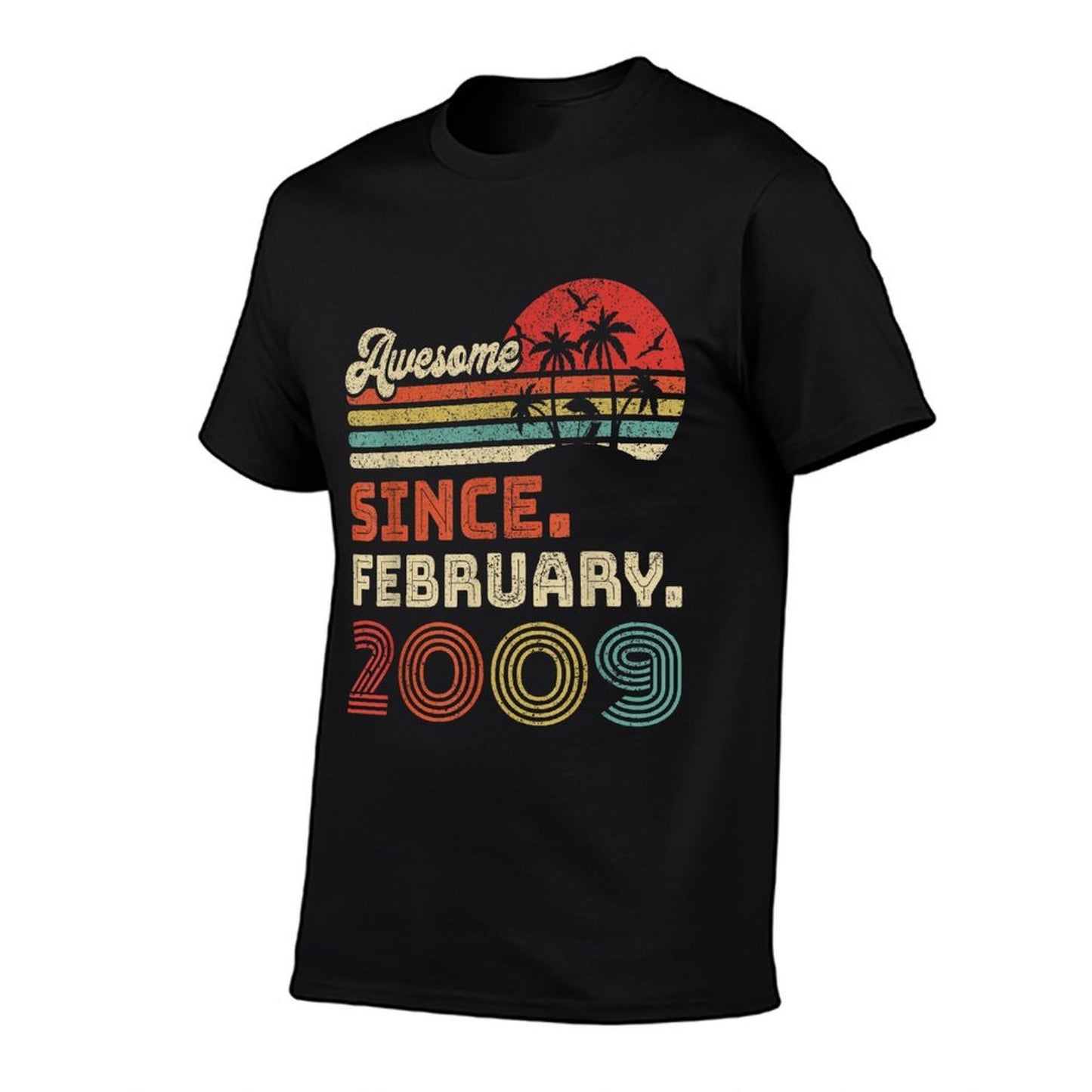 14 Year Old Awesome Since February 2009 14th Birthday Quick-drying T-Shirt
