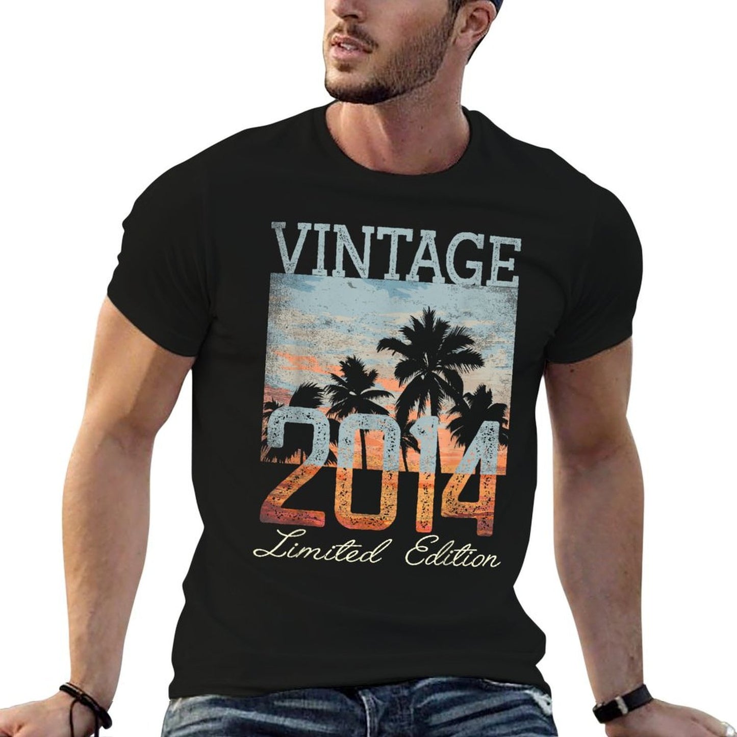 Vintage 2014 Limited Edition 11th Birthday 11 Year Old Gifts Summer-ready Fabric T-Shirt