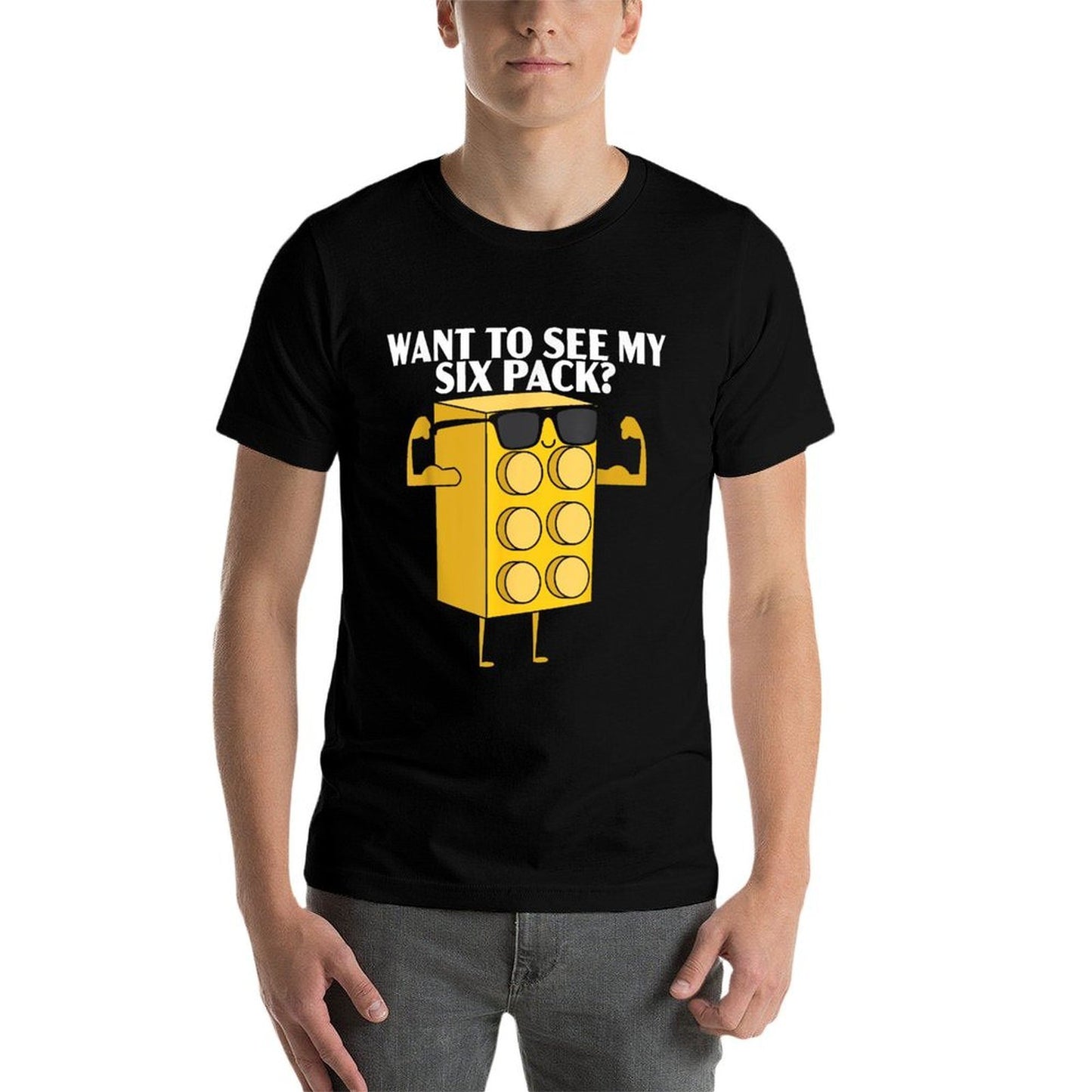 Want To See My Six Pack Bricks Lover Master Builder Versatile T-Shirt