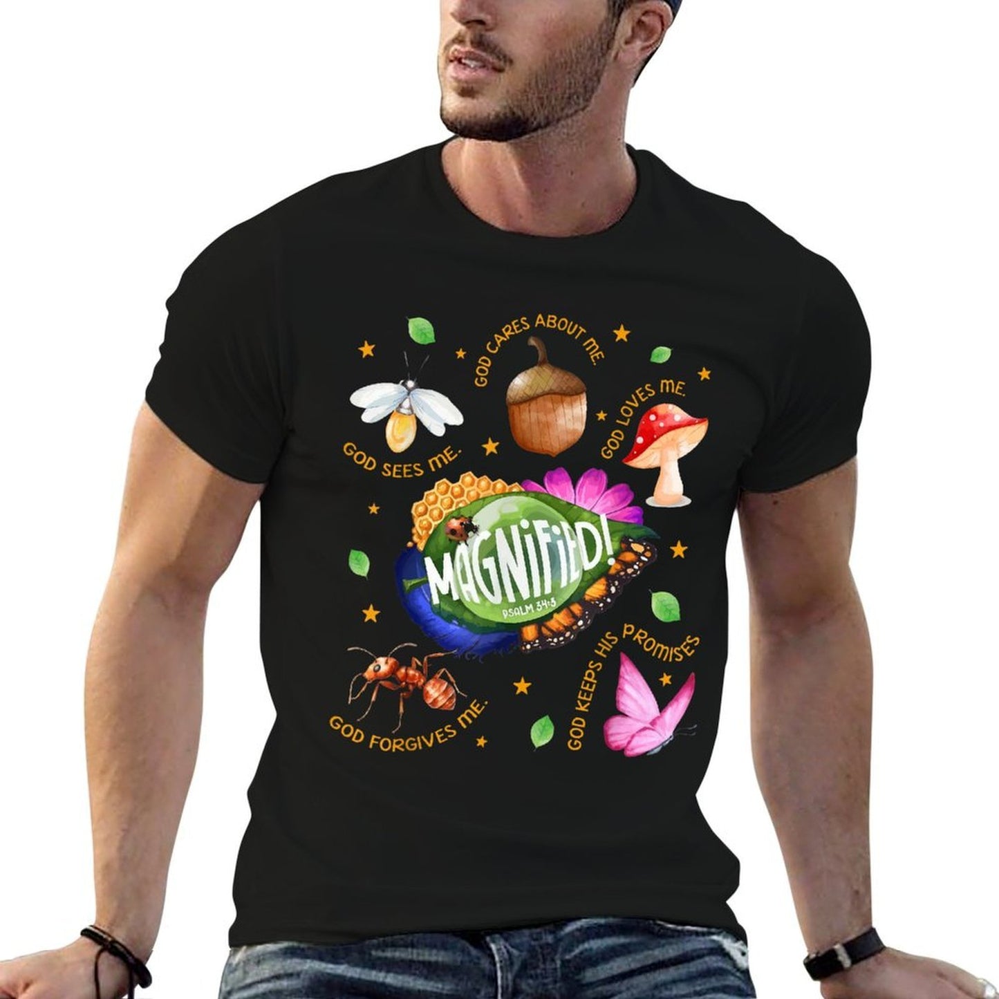 VBS 2025 Magnified Smallest Insects Adventure Christian Summer-ready Fabric T-Shirt