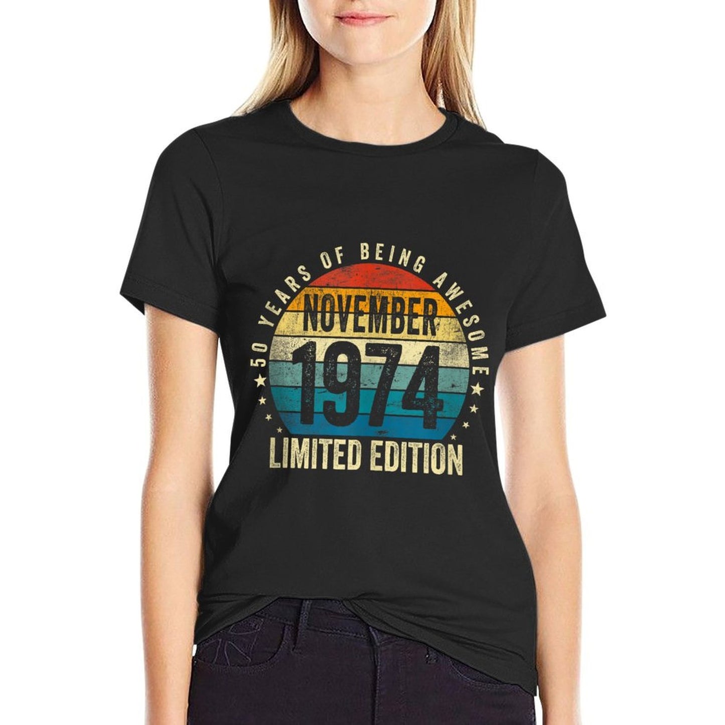 50 Years Old Gifts Vintage November 1974 50th Birthday Party Soft T-Shirt