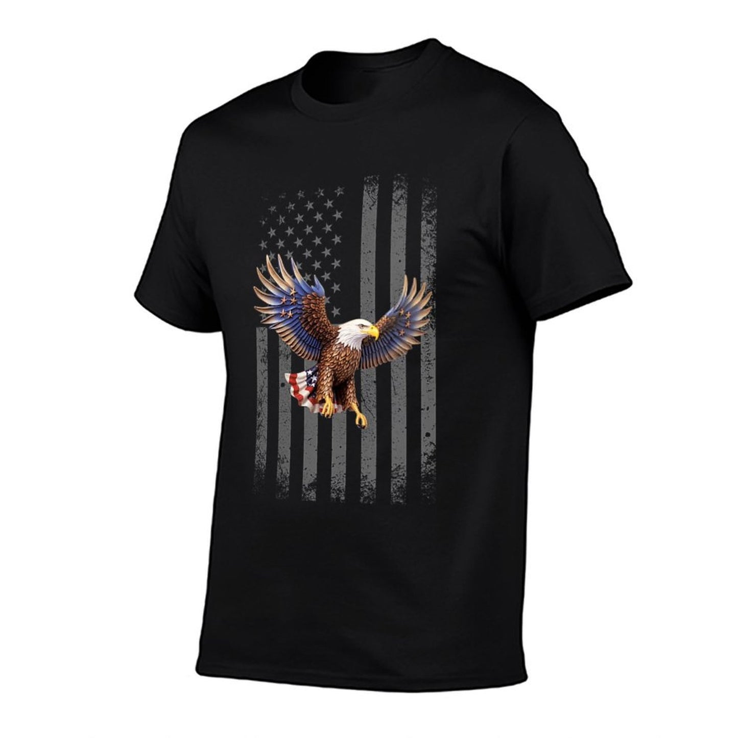 Womens Patriotic Wings Looking FlyOn 4th July Vintage-inspired T-Shirt