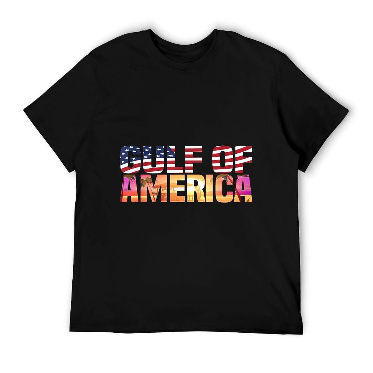 Retro Gulf Of USA America Flag Est 2025 Gulf Mexico Breathable T-Shirt