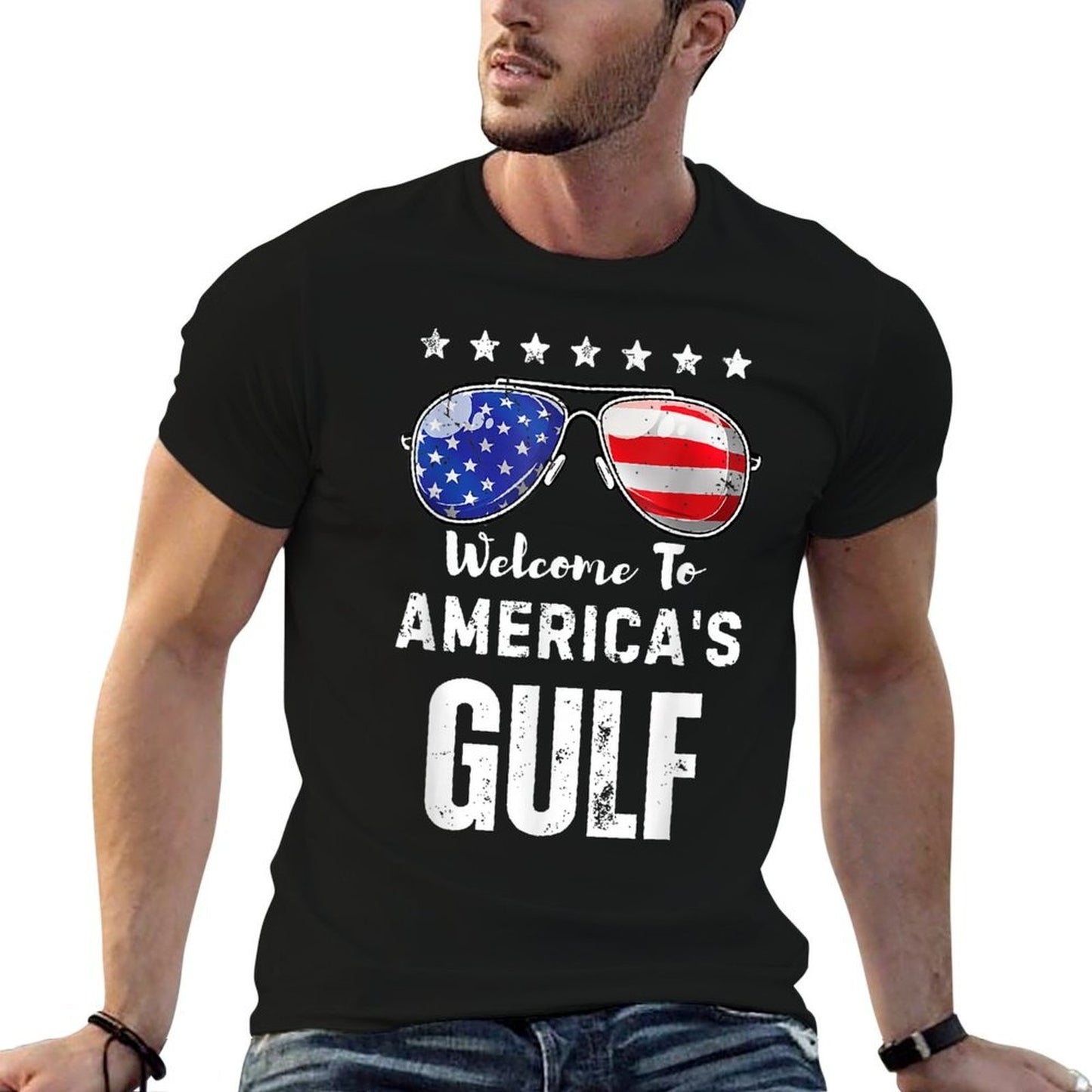 WELCOME TO AMERICA'S GOLF MAKE GULF GREAT AGAIN TRUMP FUNNY Graphic-printed T-Shirt