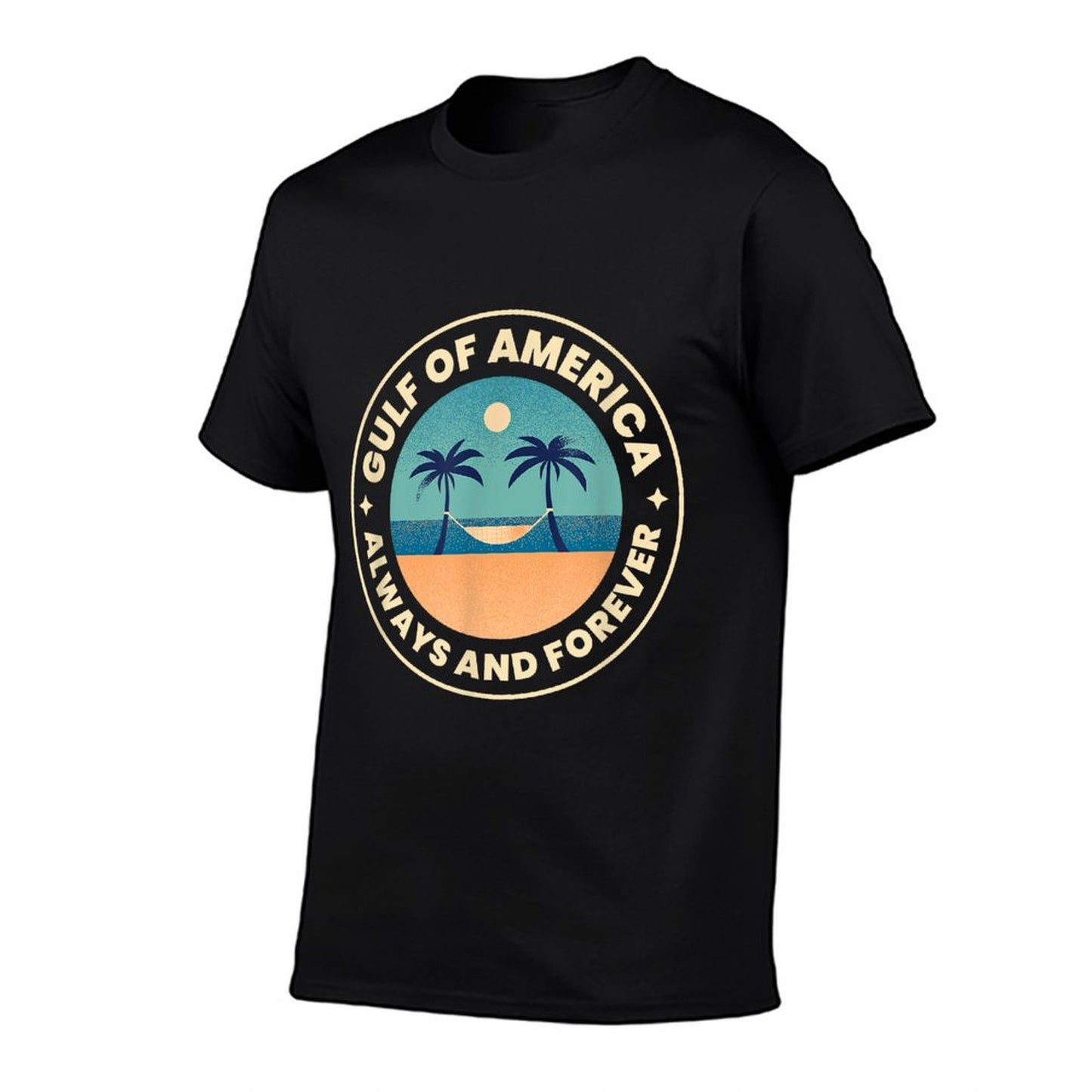 Gulf of USA America Retro Throwback Design Summer-ready Fabric T-Shirt