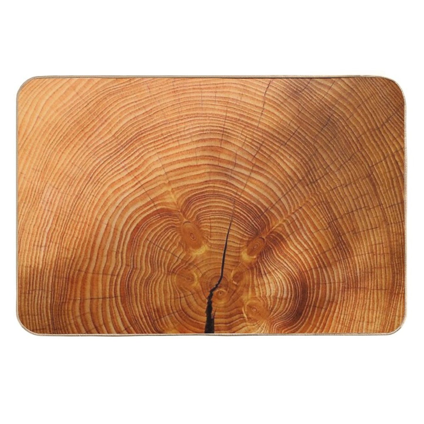 WOOD CUT Stain-Proof Bath Mat