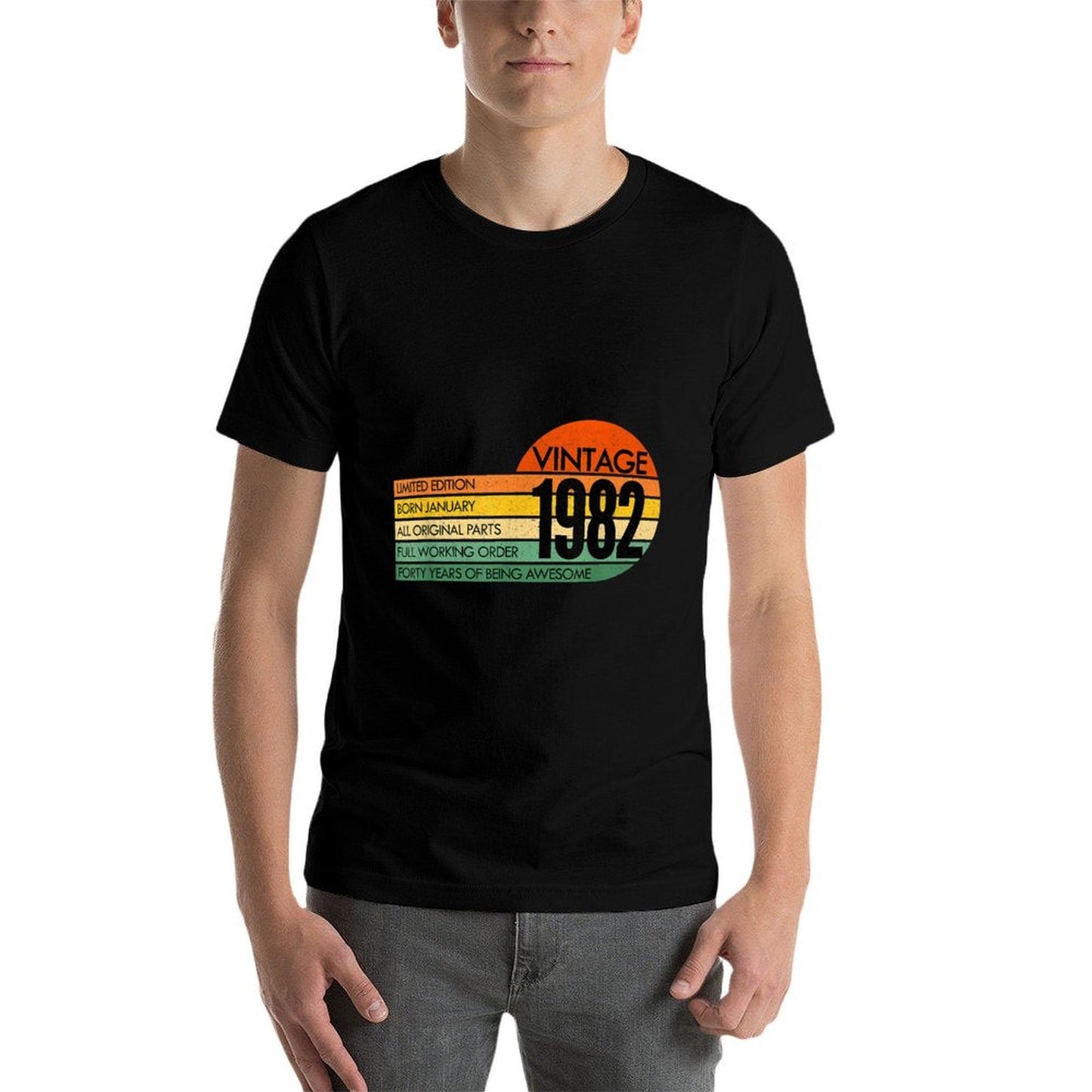 40 Years Old Vintage JANUARY 1982 40th Birthday Classic T-Shirt