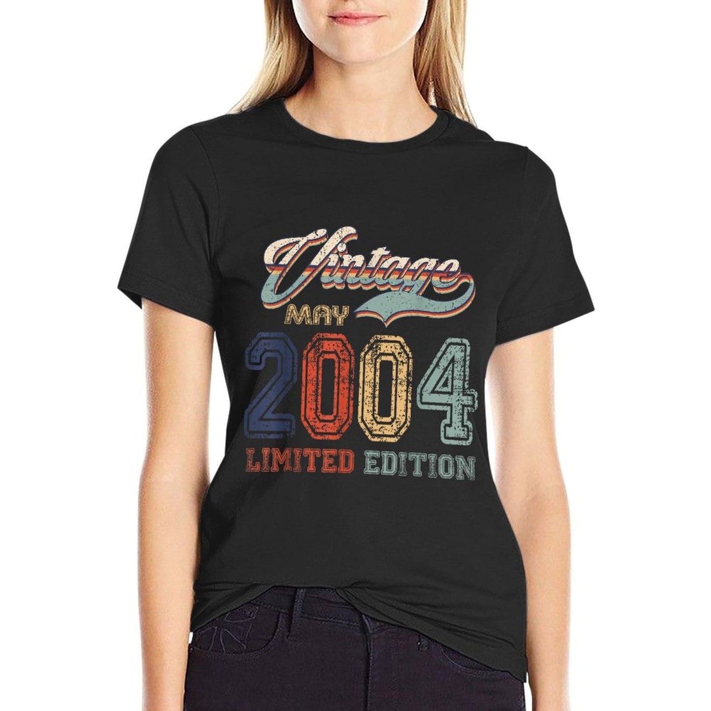 21 Years Old Retro Vintage May 2004 Funny 21st Birthday Versatile T-Shirt