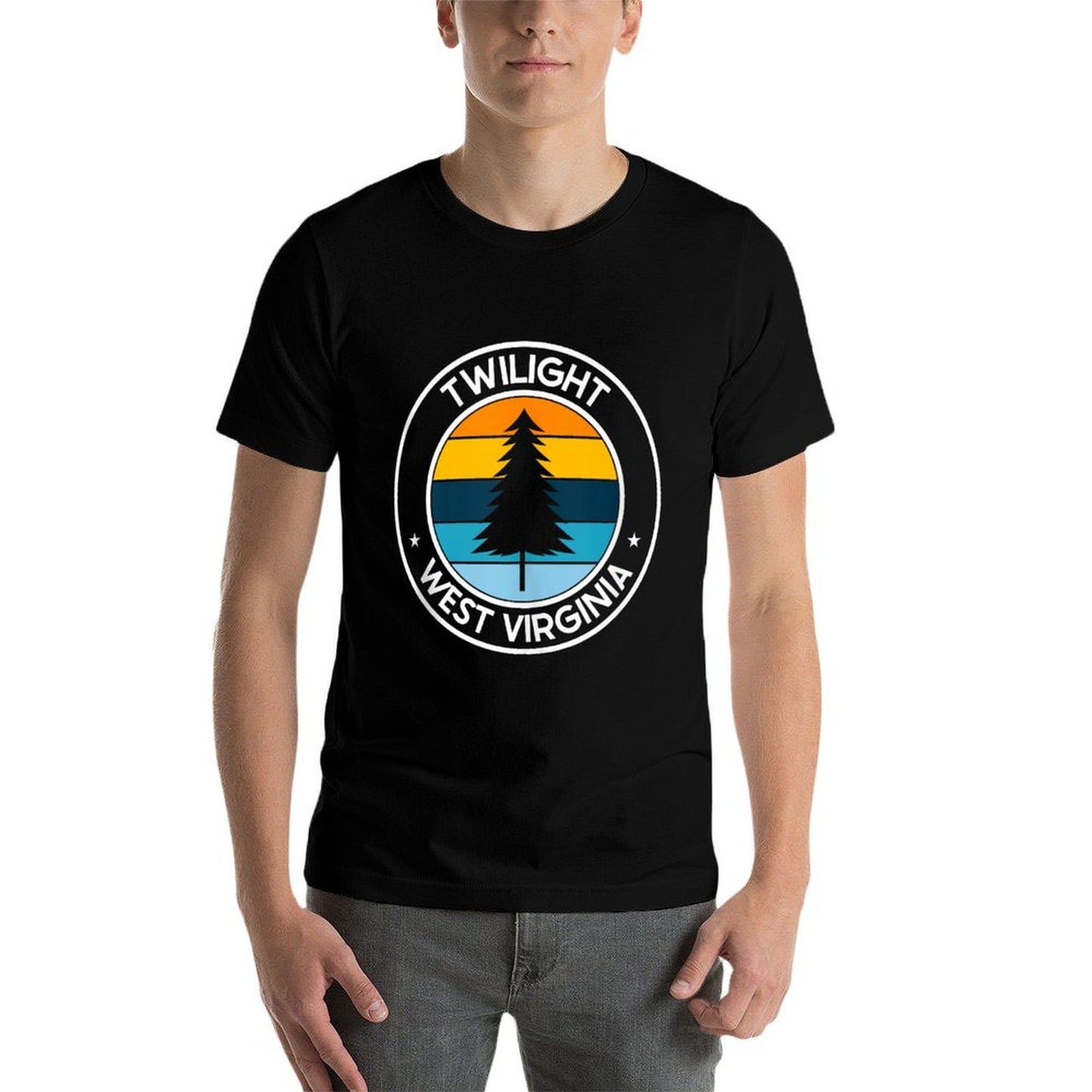 Twilight West Virginia WV USA City Pride Retro Sunset Comfortable T-Shirt