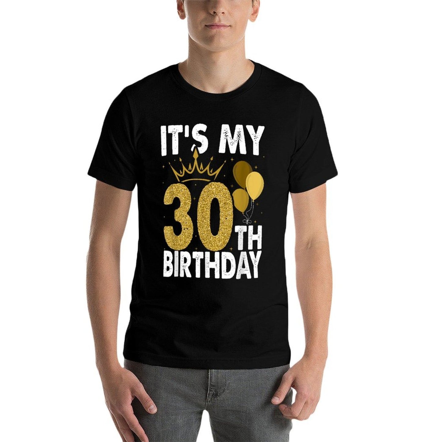 It's My 30th Birthday For 30 Years Old Man And Woman Trendy Pattern T-Shirt