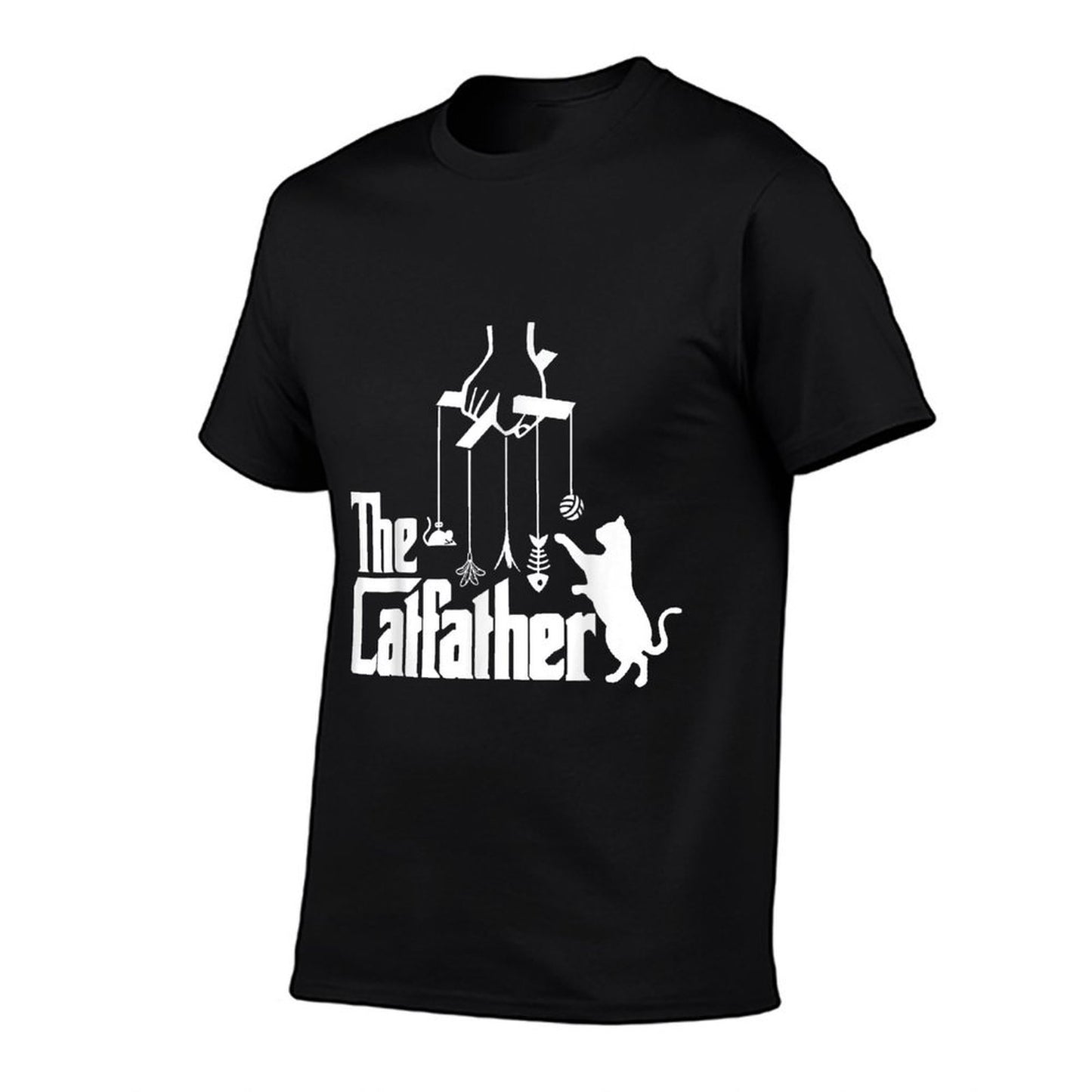 Funny Cat Dad Life The Catfather Fathers Day Mens Vintage Durable T-Shirt