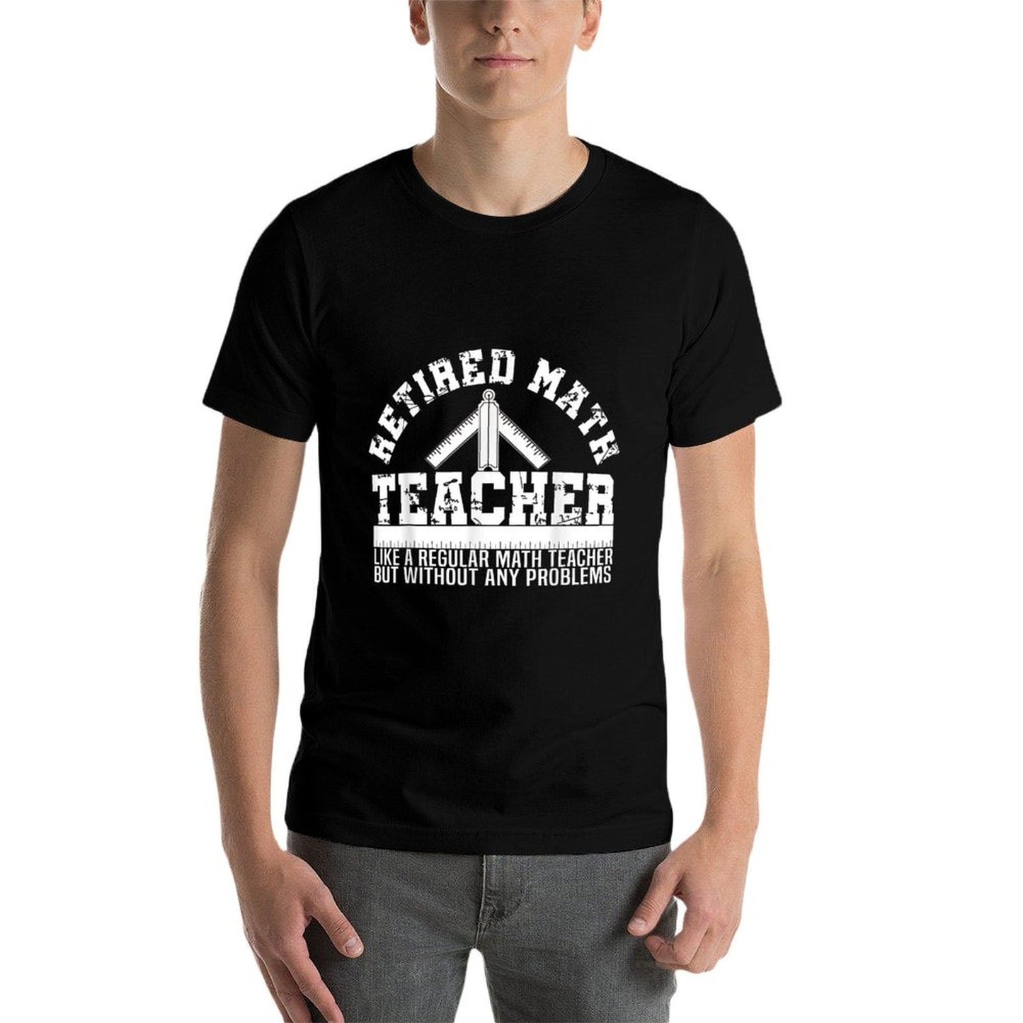Retired Math Teacher Funny Retirement Gift Problems Classic T-Shirt
