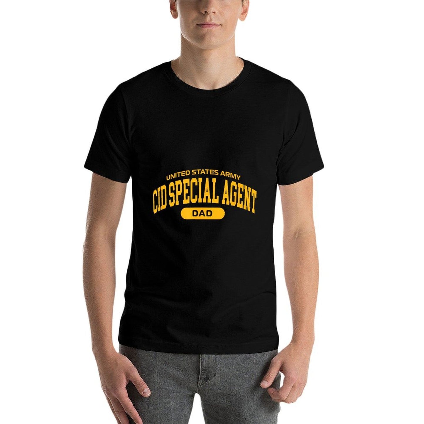 Proud Army CID Special Agent Dad Summer-ready Fabric T-Shirt