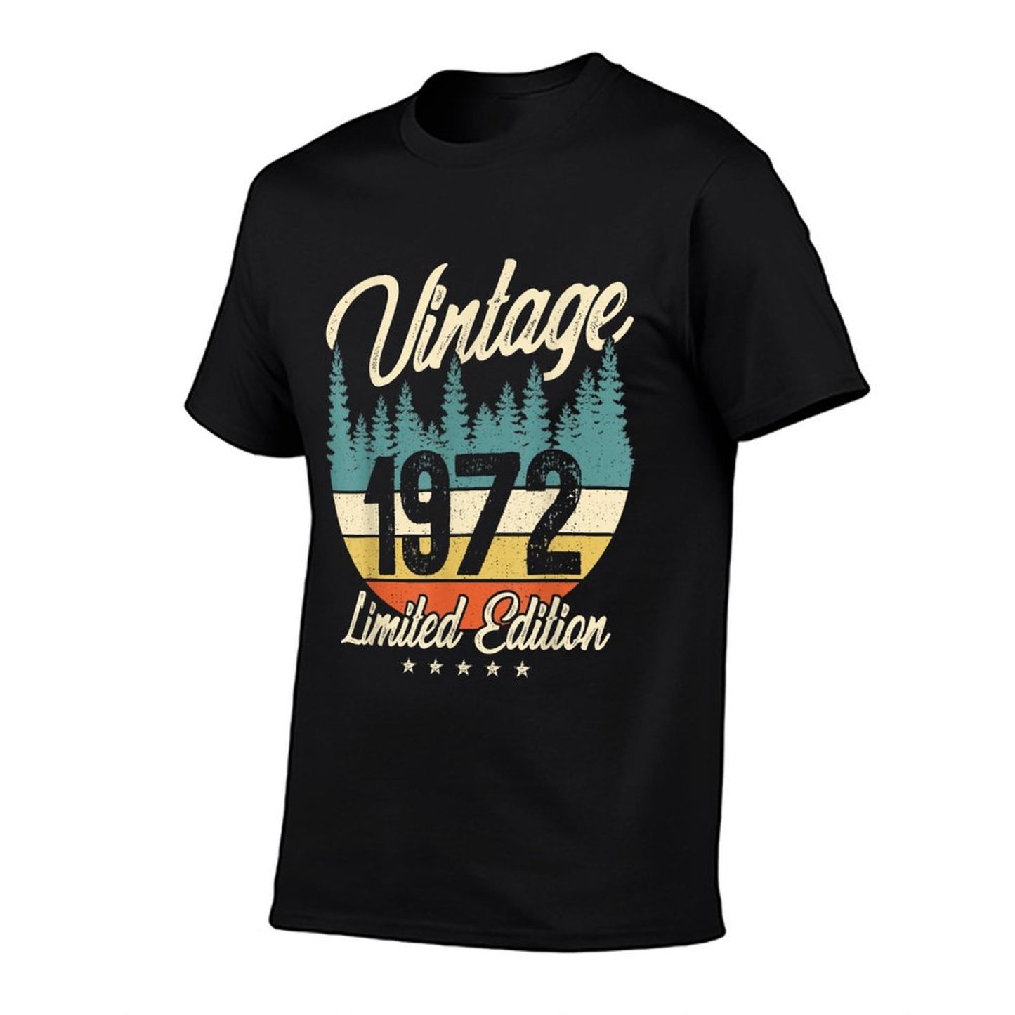 Mb Vintage 1972 Limited Edition Classic 50th Birthday High-quality Stitching T-Shirt