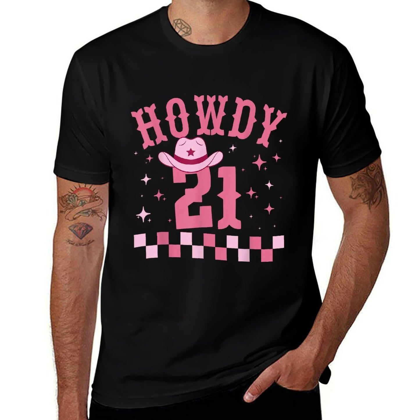 Groovy Howdy 21 Funny Retro Cowgirl Awesome 21st Birthday Soft T-Shirt