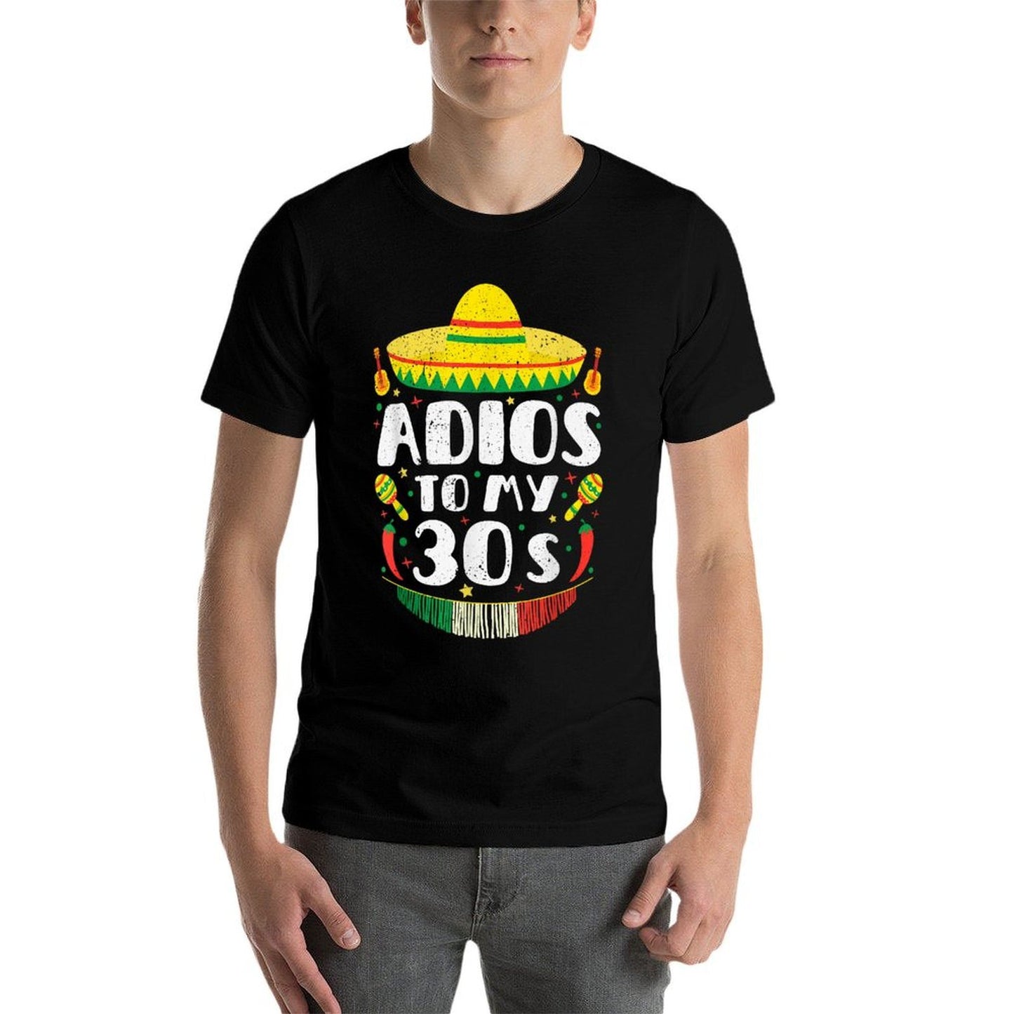 40th Birthday Cinco De Mayo Adios To My 30s Fiesta Cotton T-Shirt
