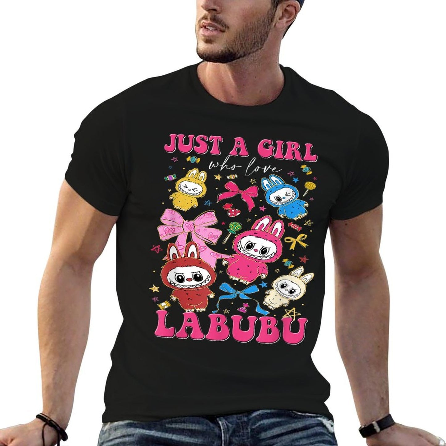 Funny Labubu Just A Girl Who Loves Labubu The Monsters Women Lightweight T-Shirt