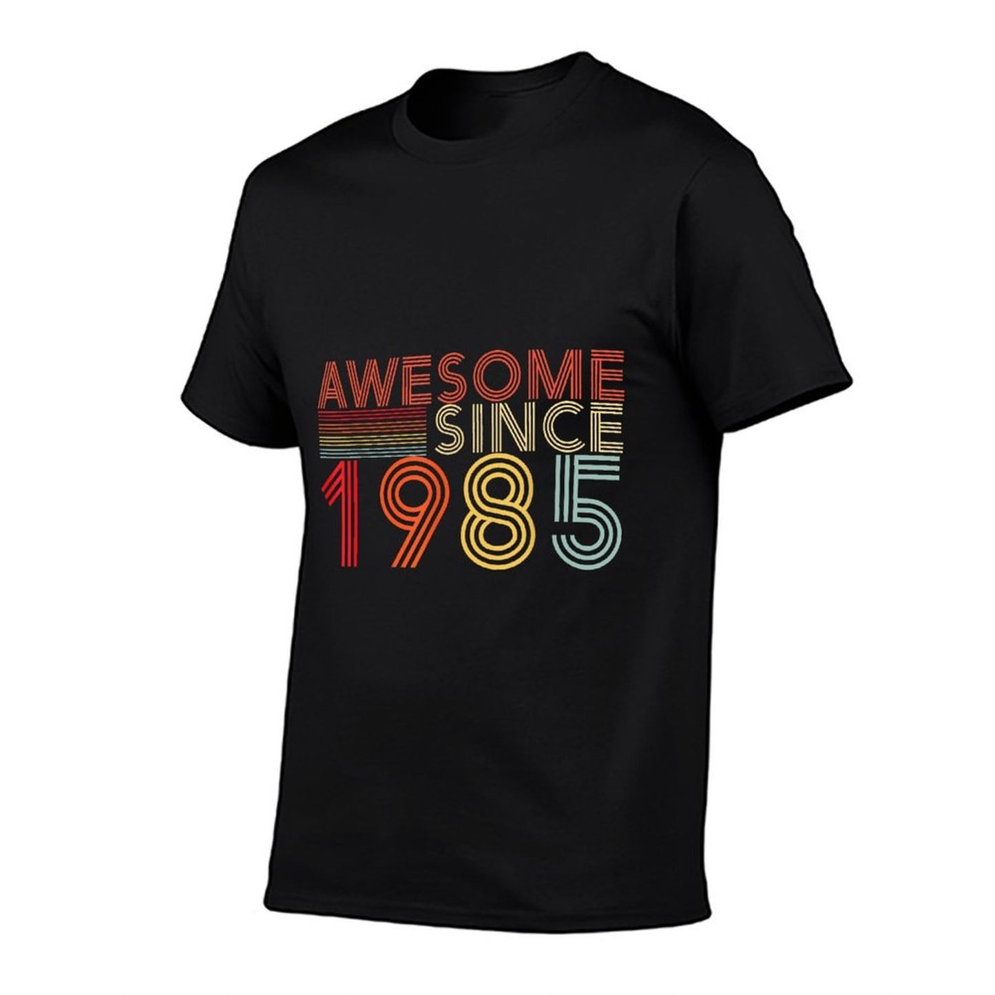 Retro 40 Birthday Decorations Men 40yr 1985 40th Birthday Rolled Sleeves T-Shirt