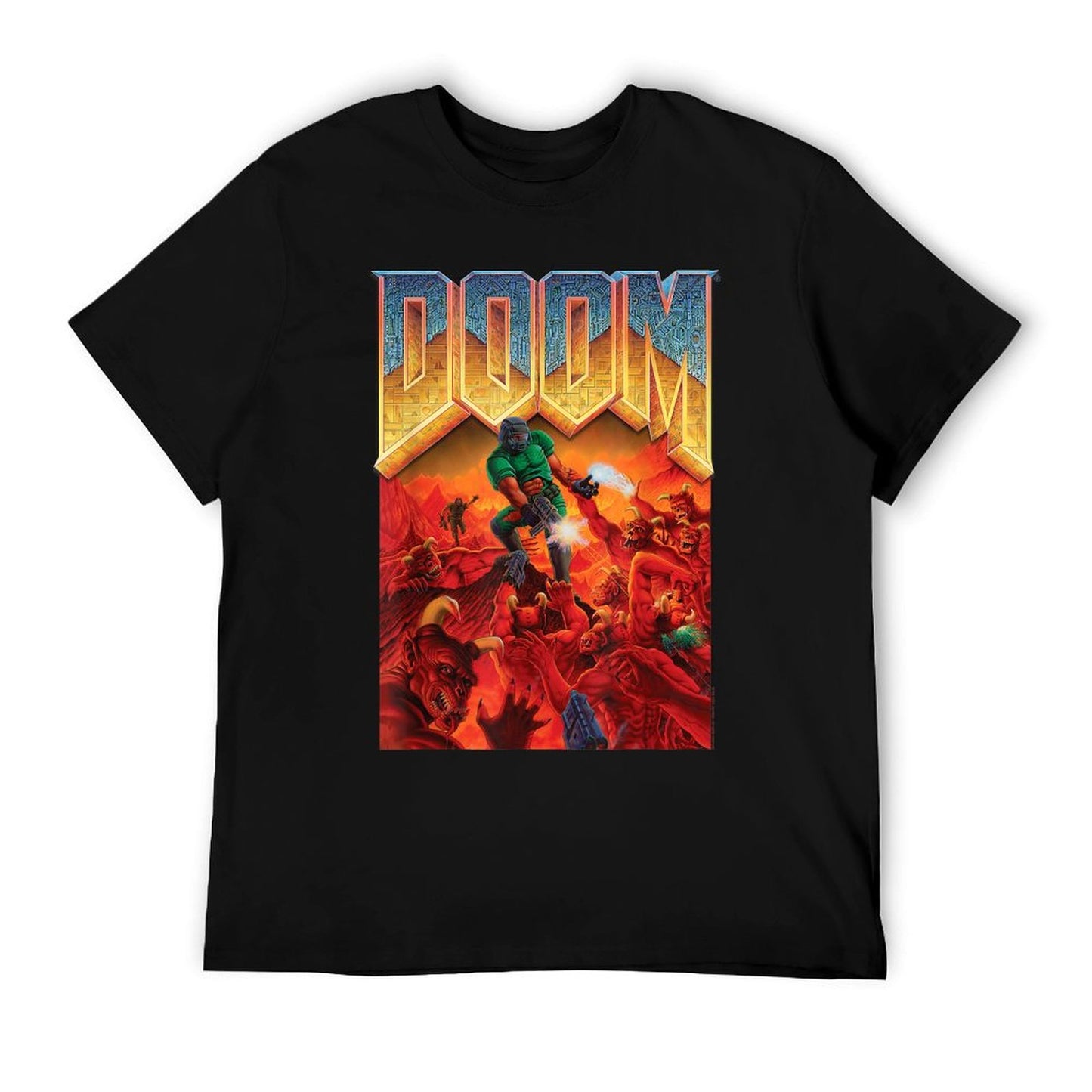 DOOM 1993 Video Game Cover Art Odor-resistant T-Shirt