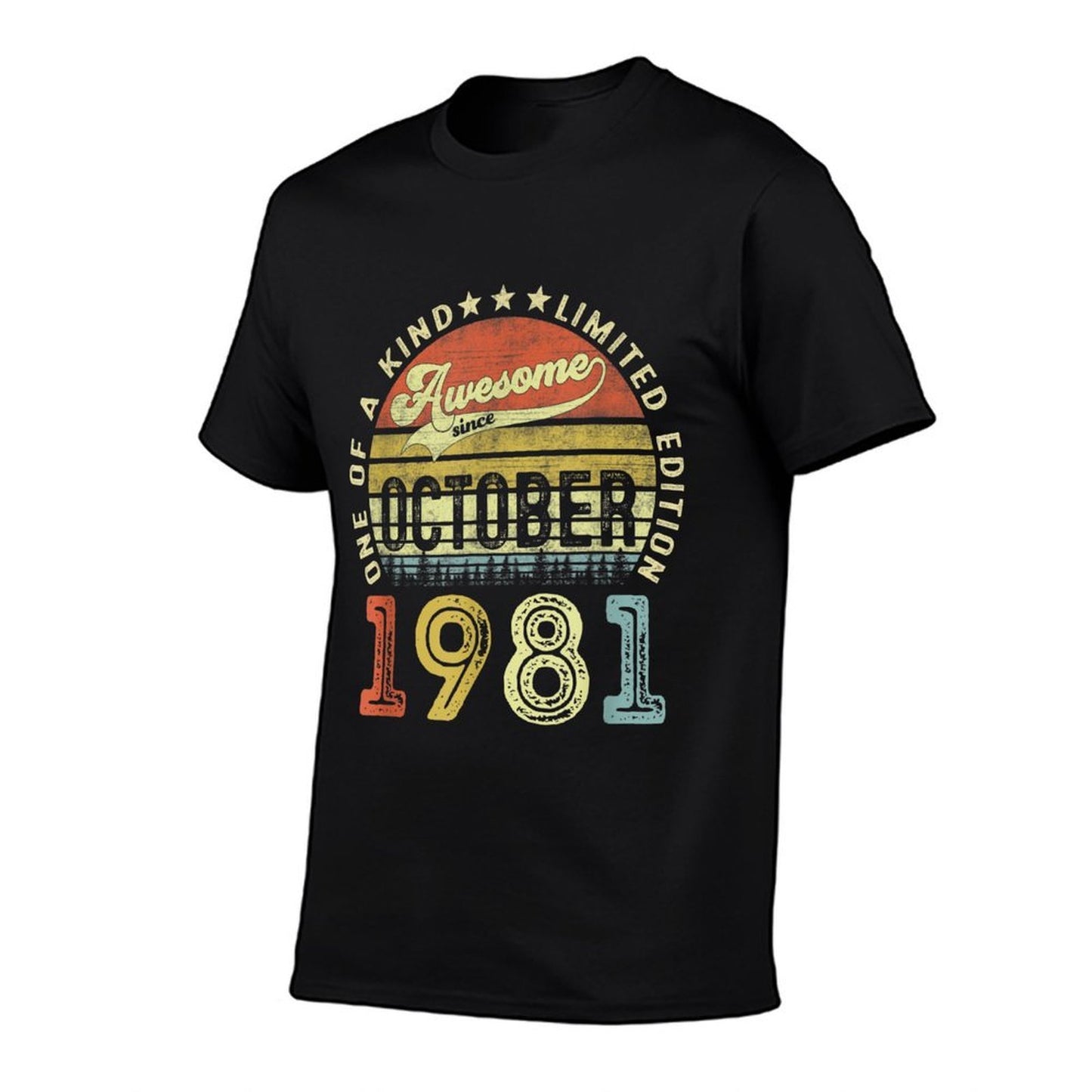 40 Years Old Awesome Since October 1981 40th Birthday Versatile T-Shirt