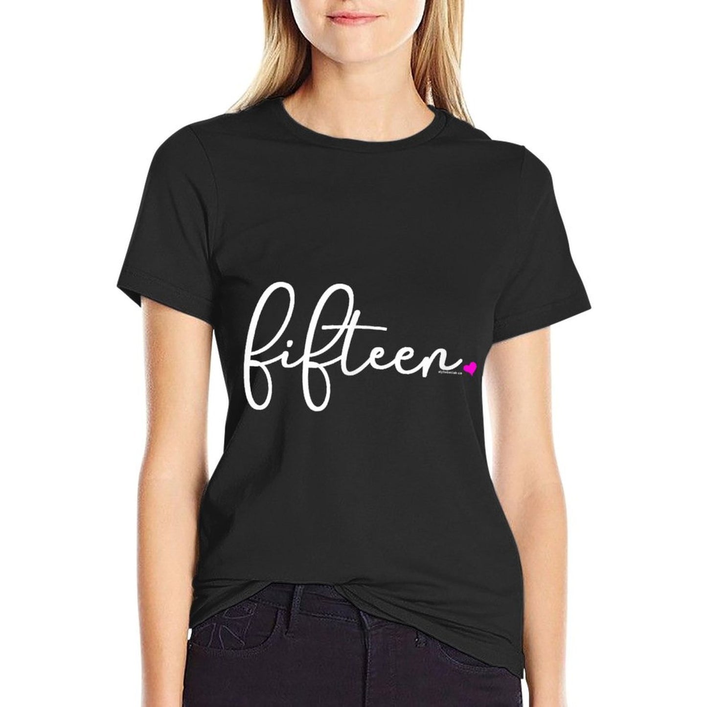 15th Birthday Gifts Fornage Girls Her T Fifteen Oversized Silhouette T-Shirt