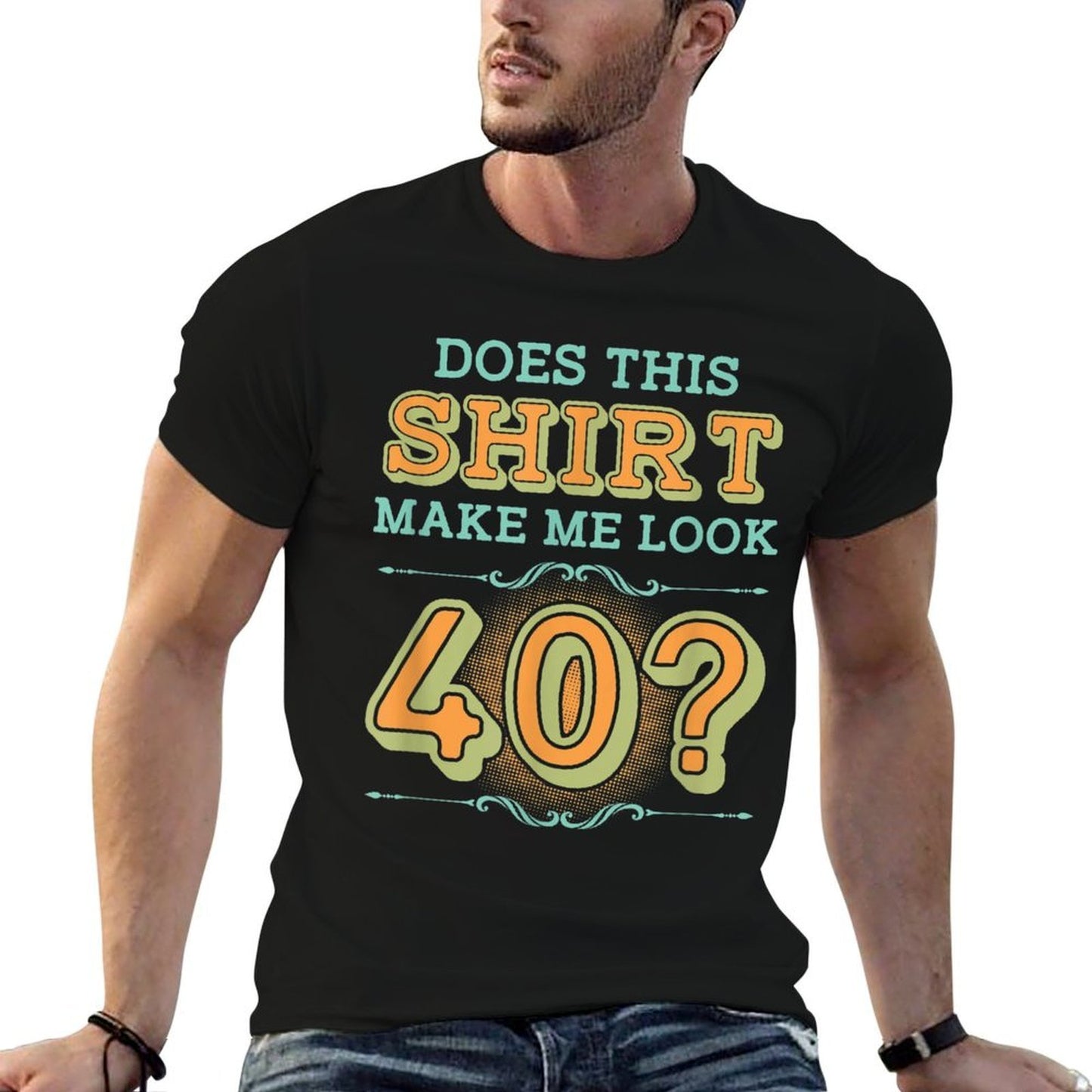 Funny Birthday GIfts 40th Birthday Cute Distressed T- High-quality Stitching T-Shirt