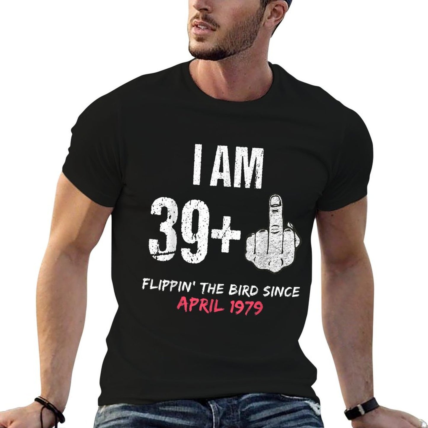 April 1979 40th Birthday Retro Vintage 1979 Birthday Stretchy T-Shirt