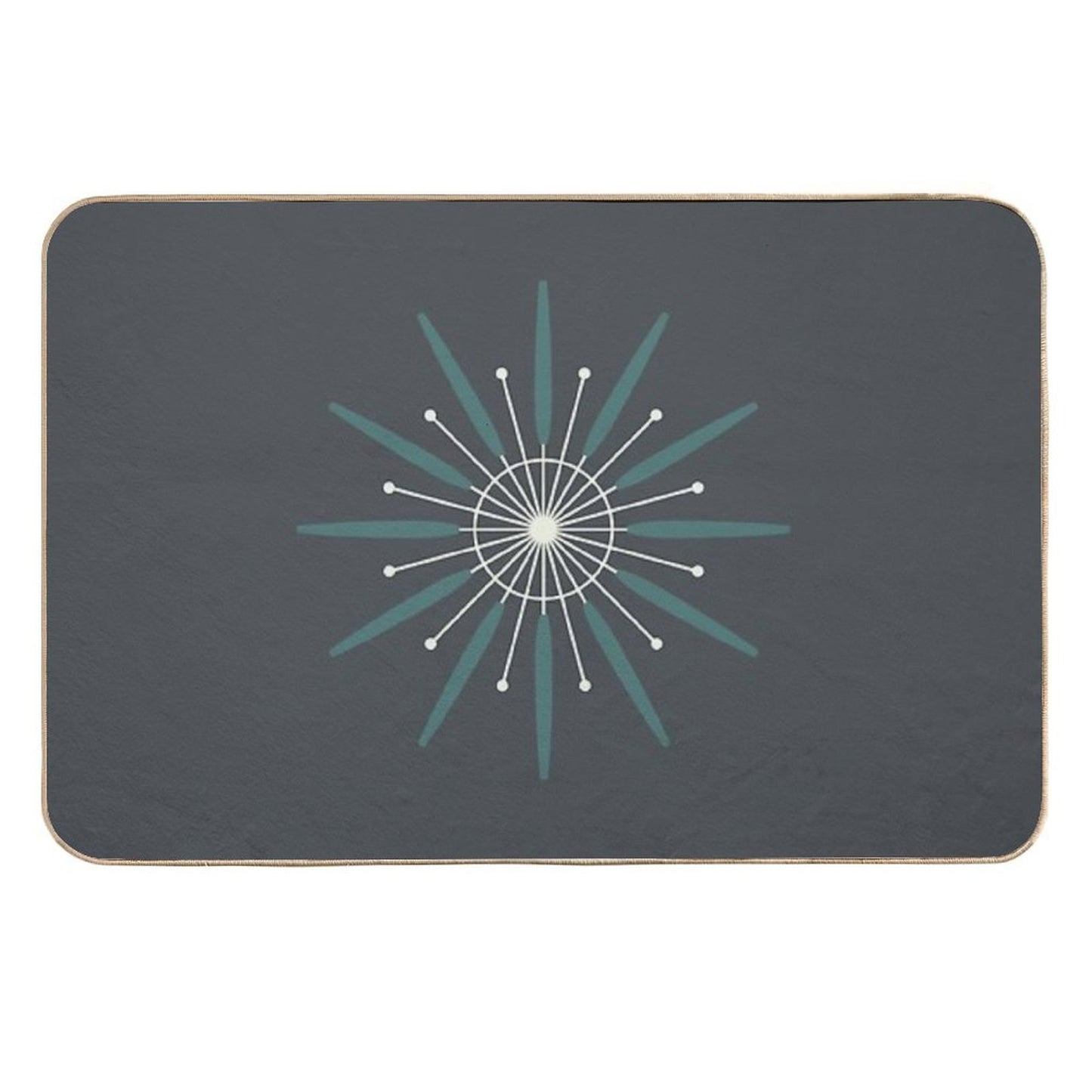 Mid-Mod Starburst Pet-Safe Bath Mat