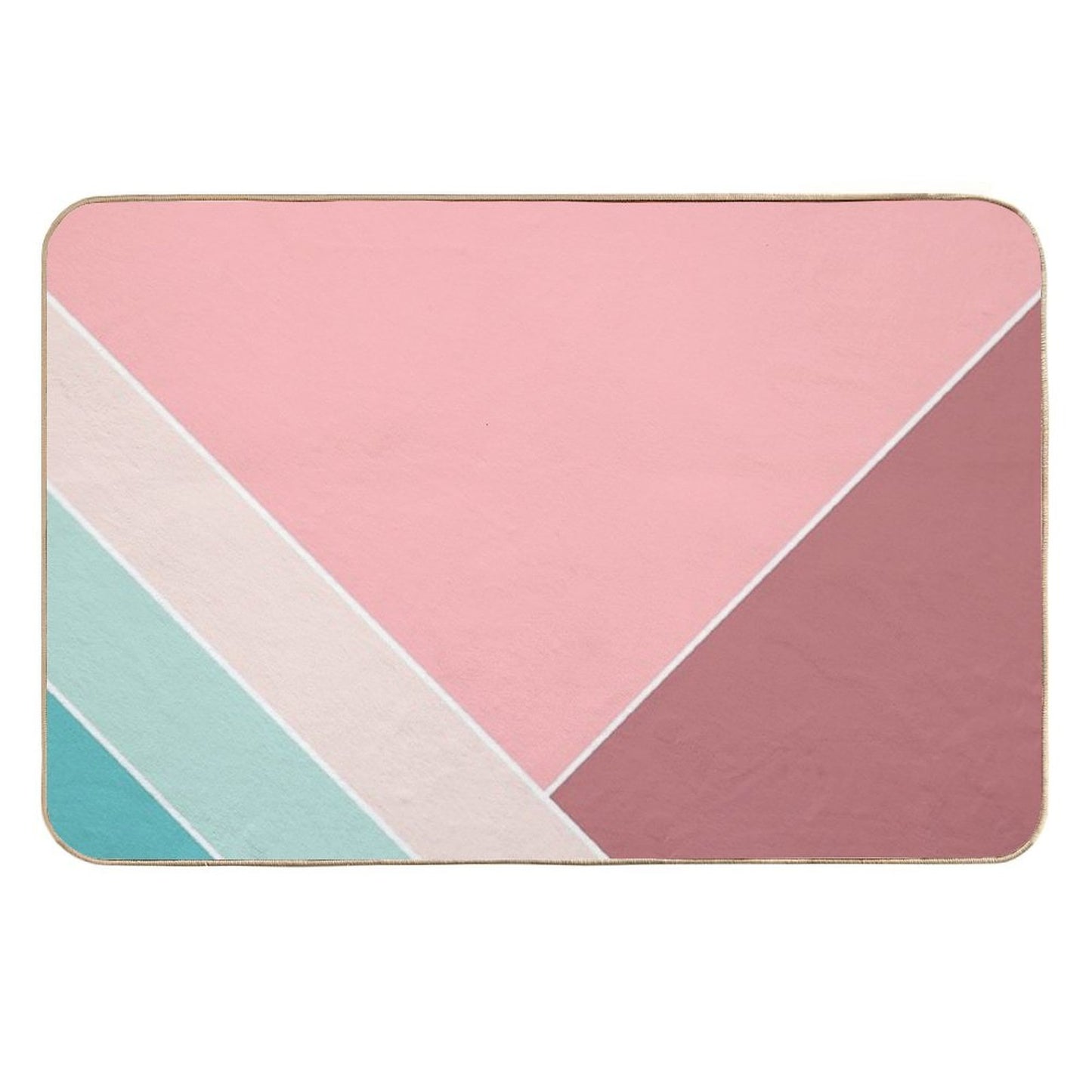 Cotton Candy Trendy Summer Home Pattern Fade-Resistant Bath Mat