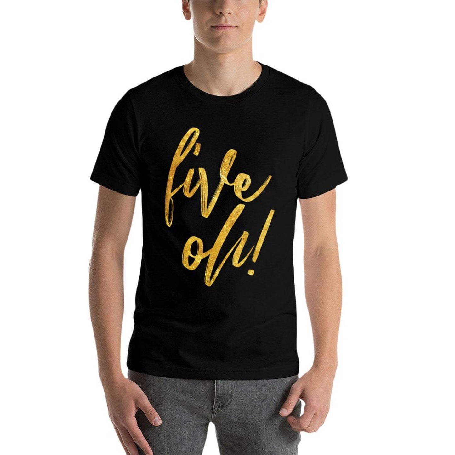 50th Birthday, Fifty Years Old Cute Graphic Summer-ready Fabric T-Shirt