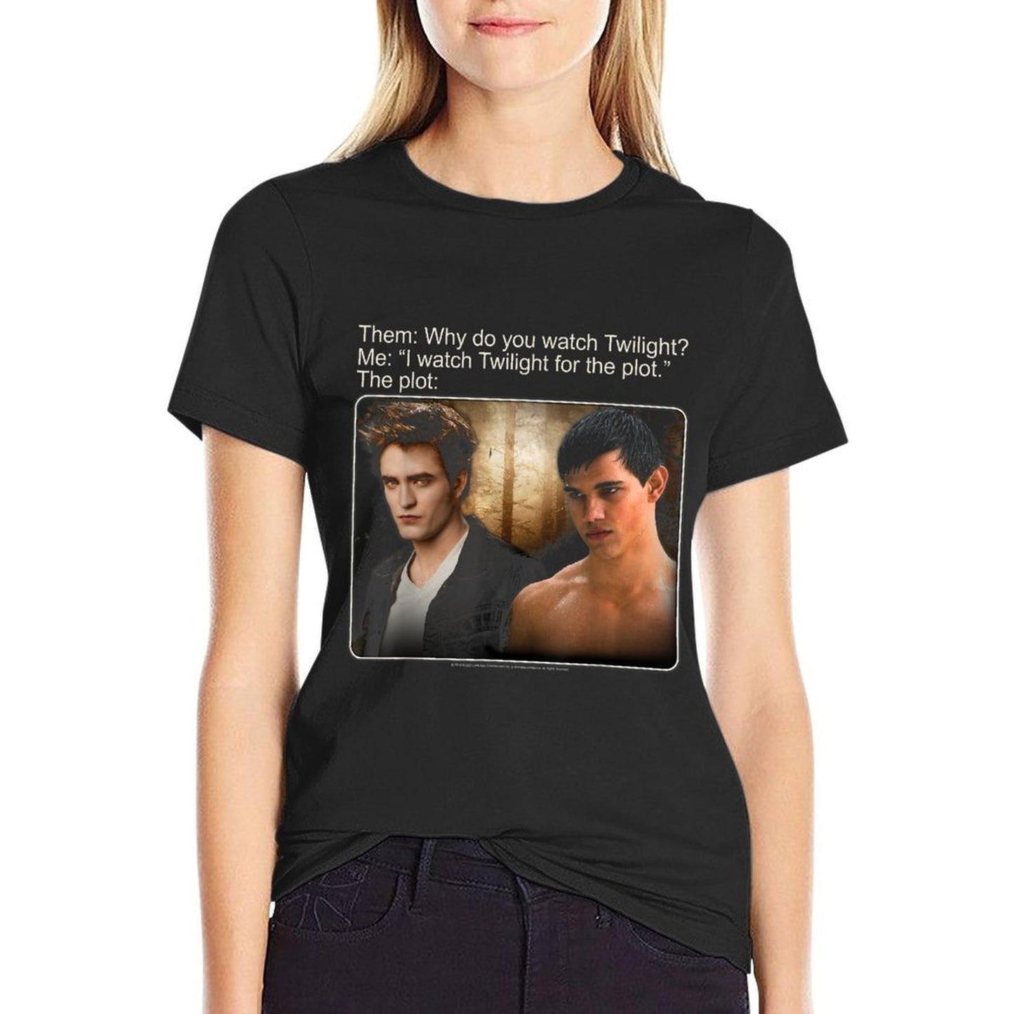 Twilight Saga I Watch Twilight for The Plot Meme Movie Soft T-Shirt