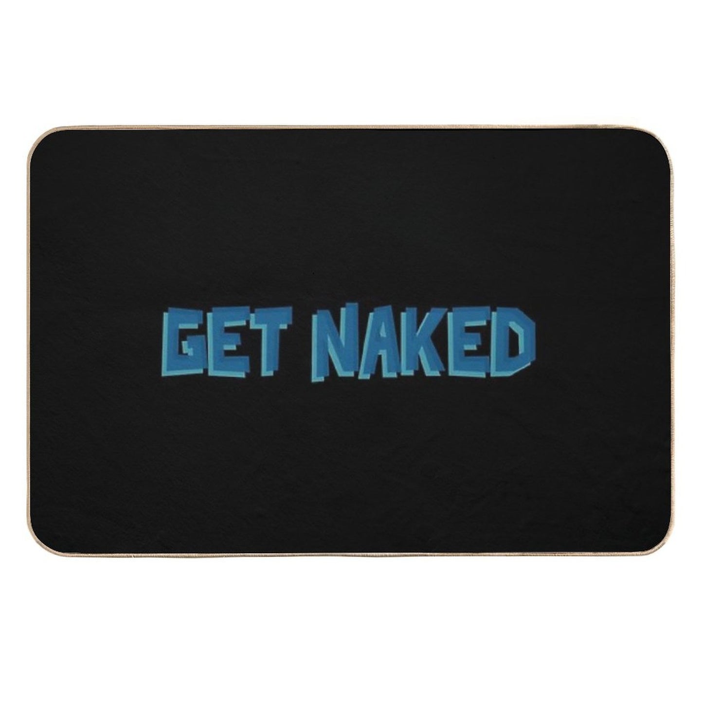 Funny Get Naked Anti-Trip Bath Mat