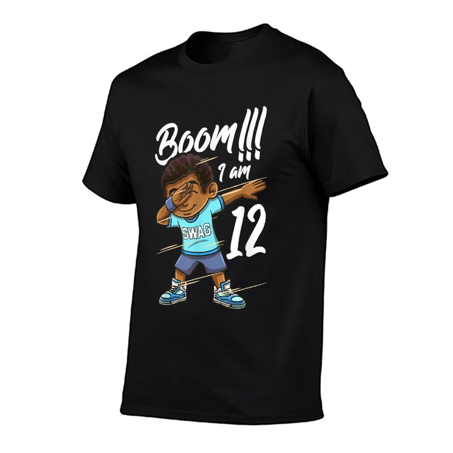 Boom Im 12 Year Old Black Boy Dabbing 12th Birthday Party Breathable T-Shirt