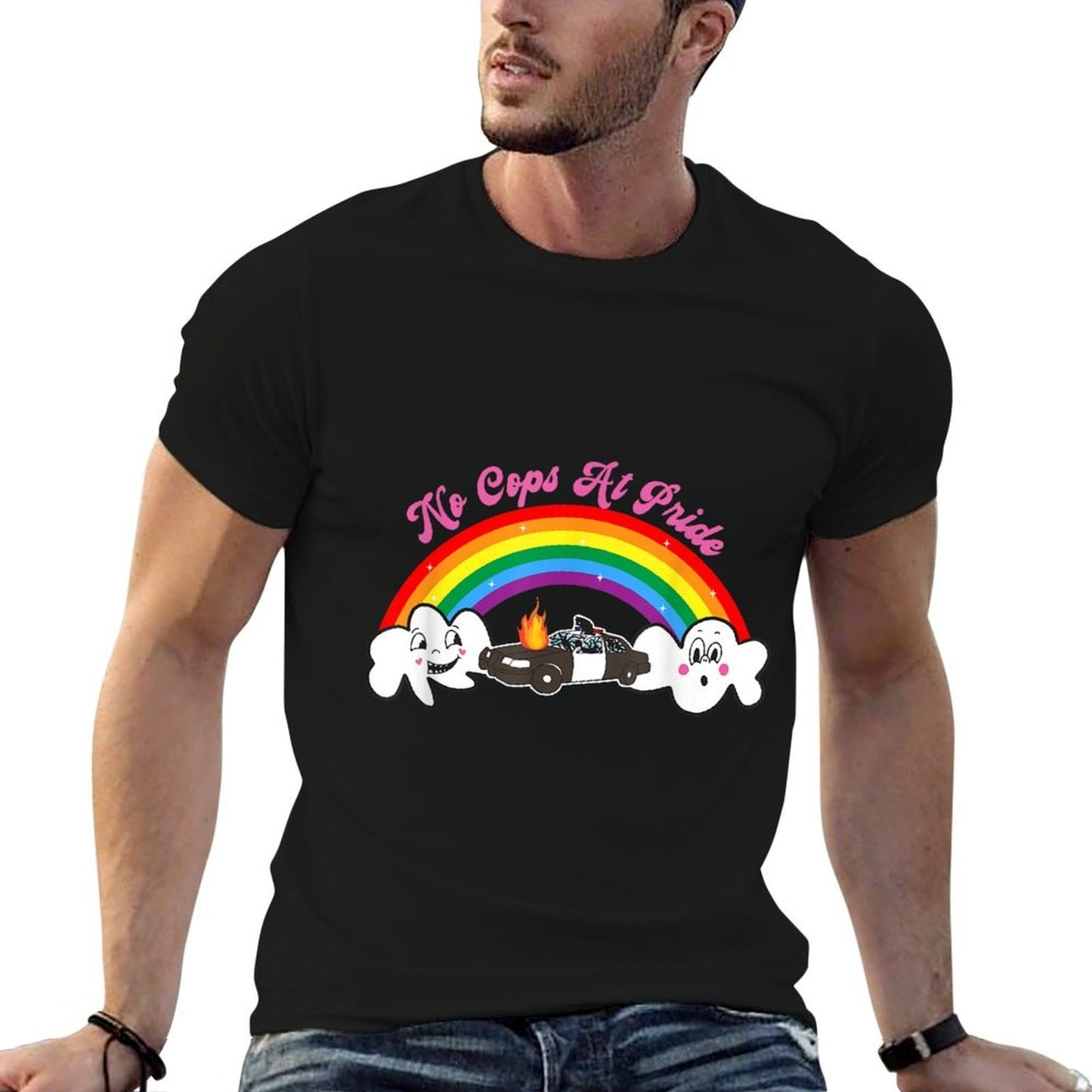 No Cops At Pride Funny LGBT Versatile T-Shirt
