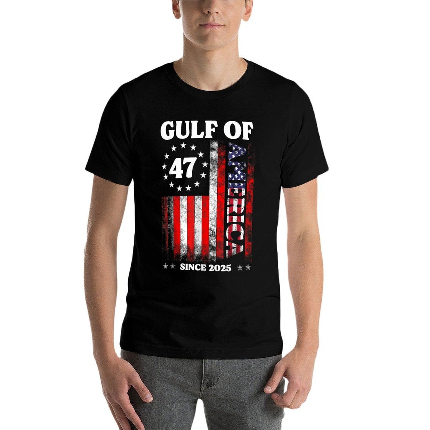 Gulf of USA America Funny Vintage USA Flag Classic T-Shirt