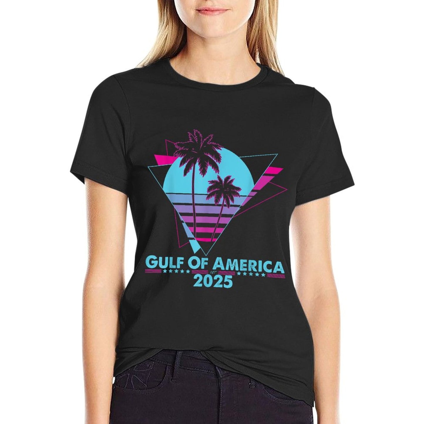 Retro Gulf Of USA America Outfit Luminous Design Gulf Mexico Easy-care T-Shirt