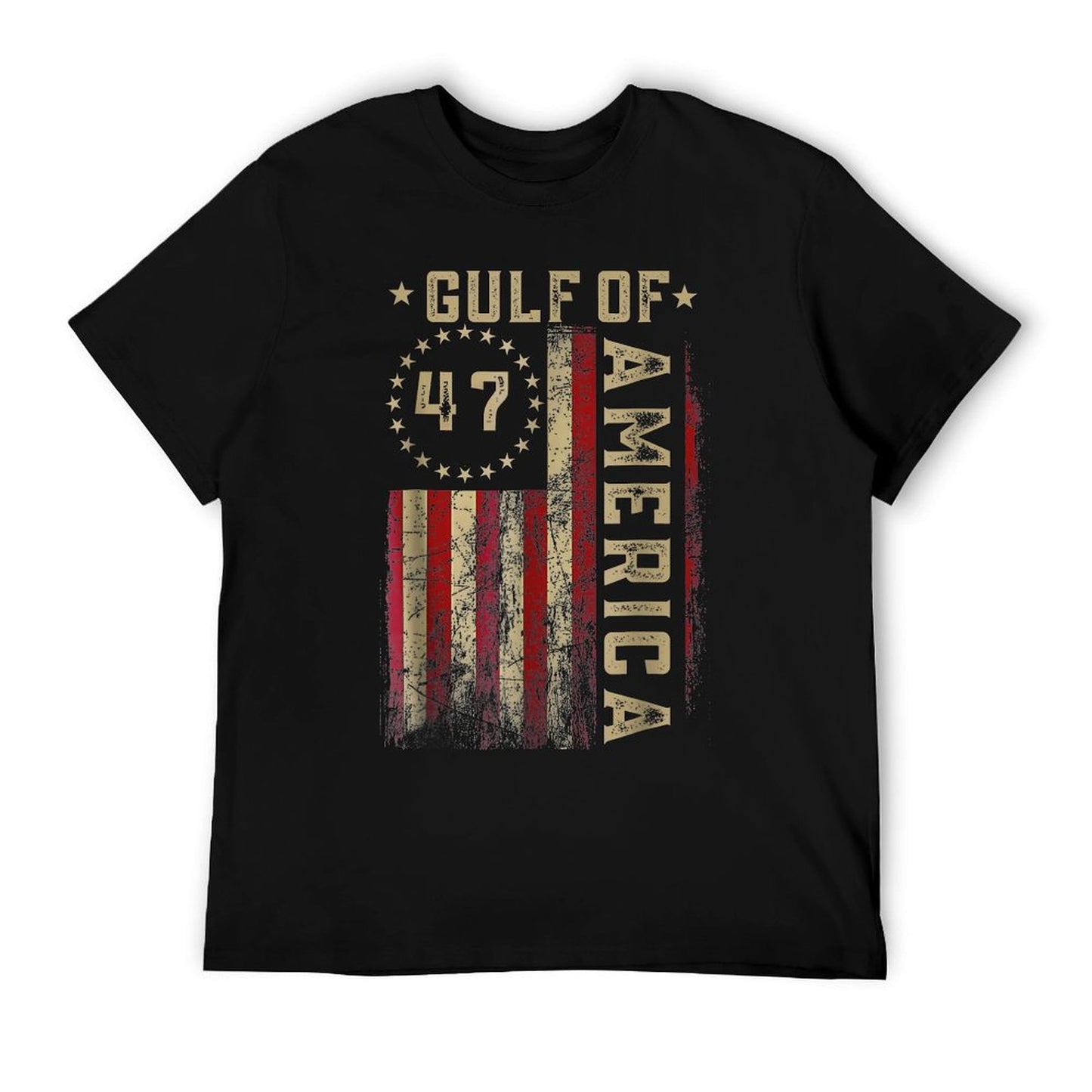 Gulf of USA America Funny USA Flag Patriotic Versatile T-Shirt