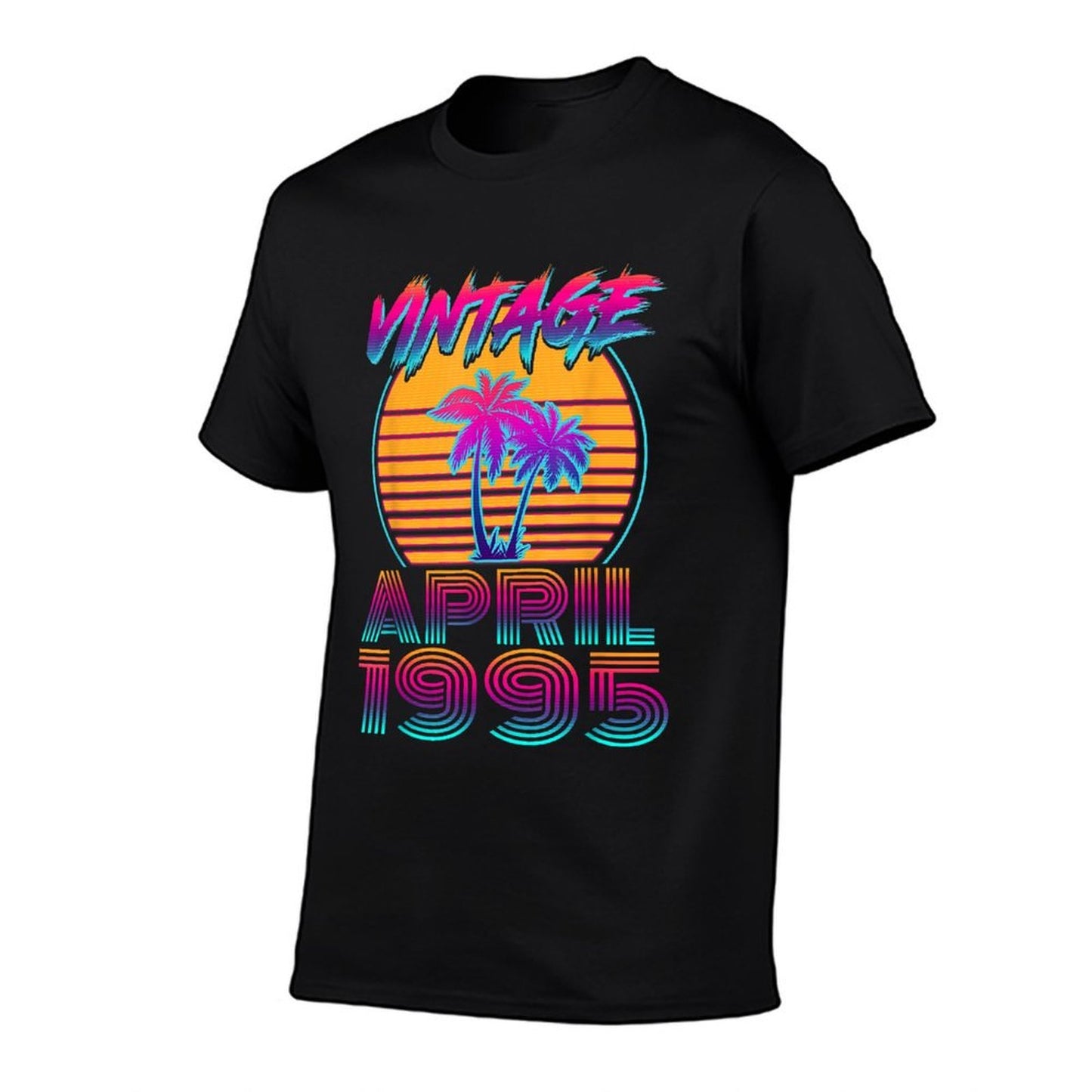 30 Years Old Retro Vintage Funny April 1995 30th Birthday Heathered Texture T-Shirt