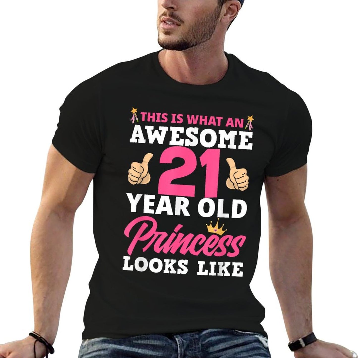 21st Birthday Women Funny 21 Years Old Birthday Girls Comfortable T-Shirt