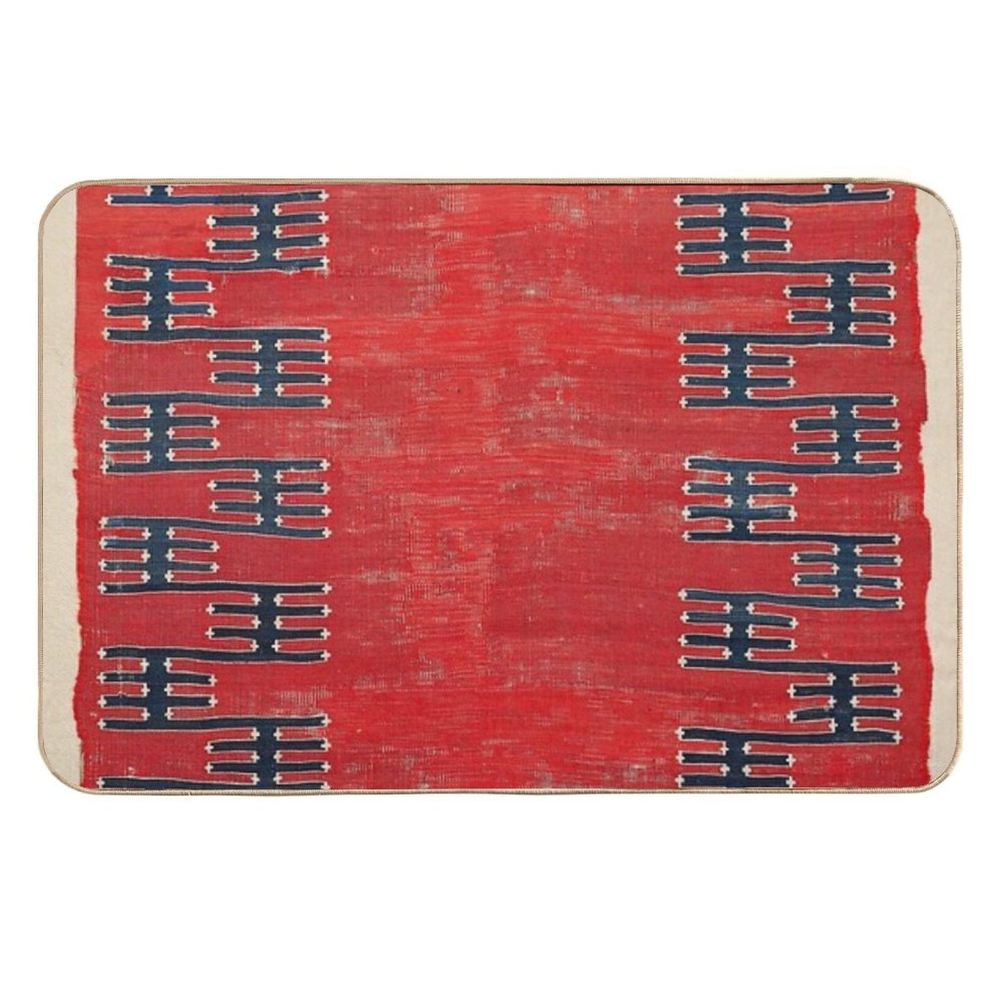 Yüncü Balikesir Northwest Anatolian Kilim Print Slip-Resistant Bath Mat
