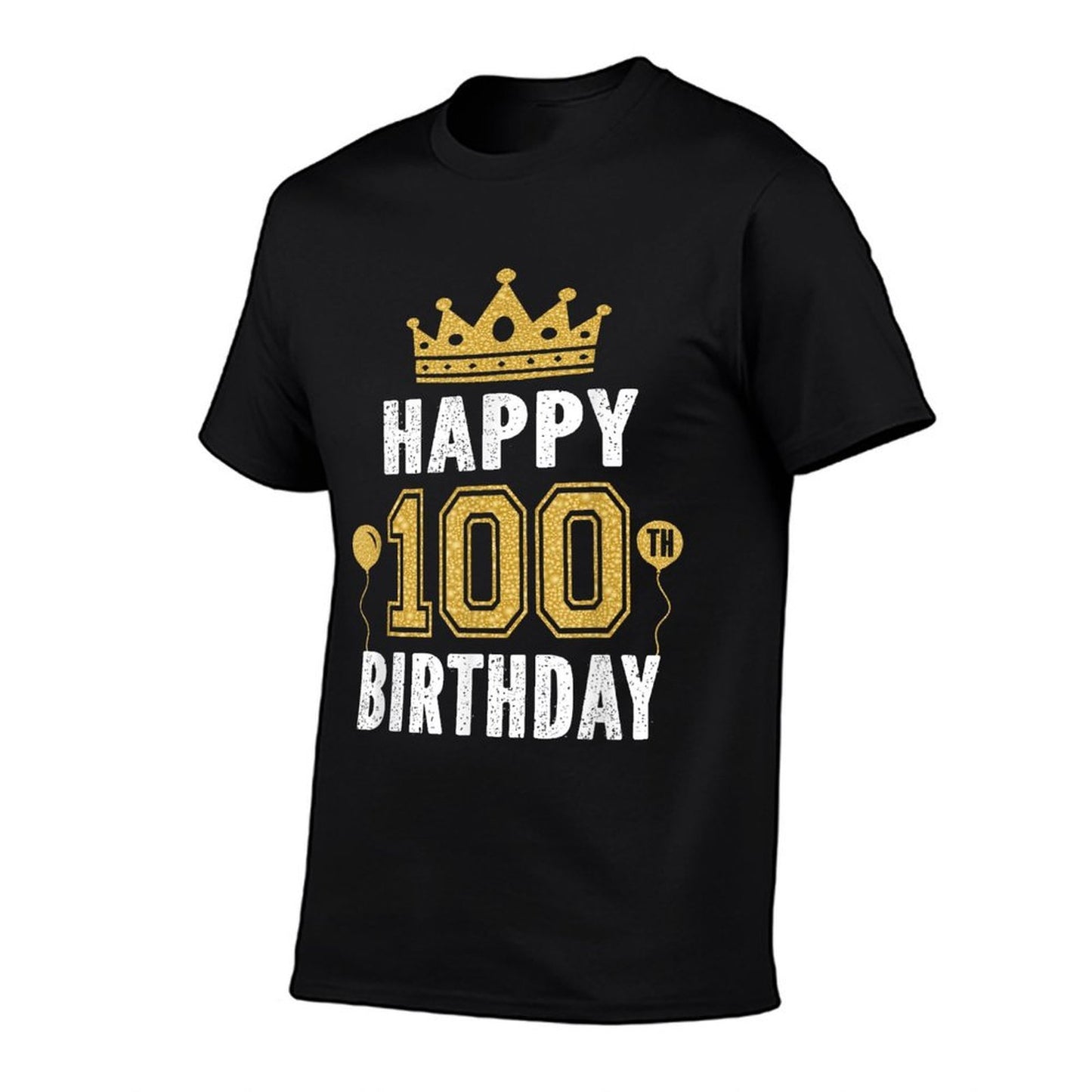 Happy 100th Birthday Idea For 100 Years Old Man And Woman Heathered Texture T-Shirt