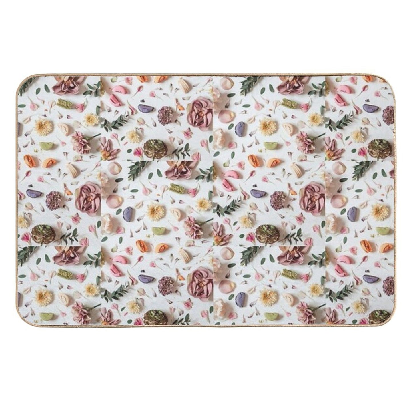 ROSE PETALMILK Slip-Resistant Bath Mat