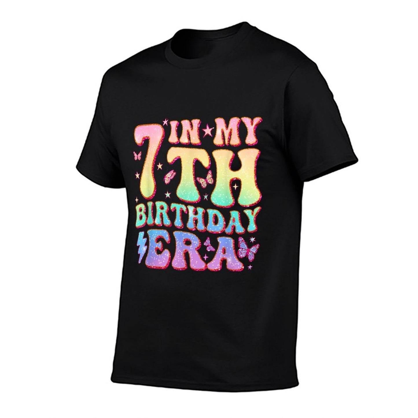 In My 7th Birthday Era Seven Bday 7 Year Old Birthday Girl Breathable T-Shirt