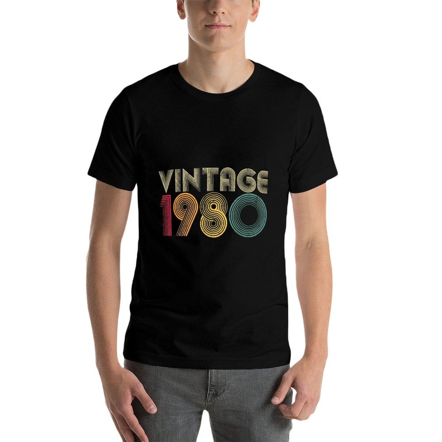 40th Birthday Gift 1980 Vintage Retro Men Women 40 Years Old Quick-drying T-Shirt