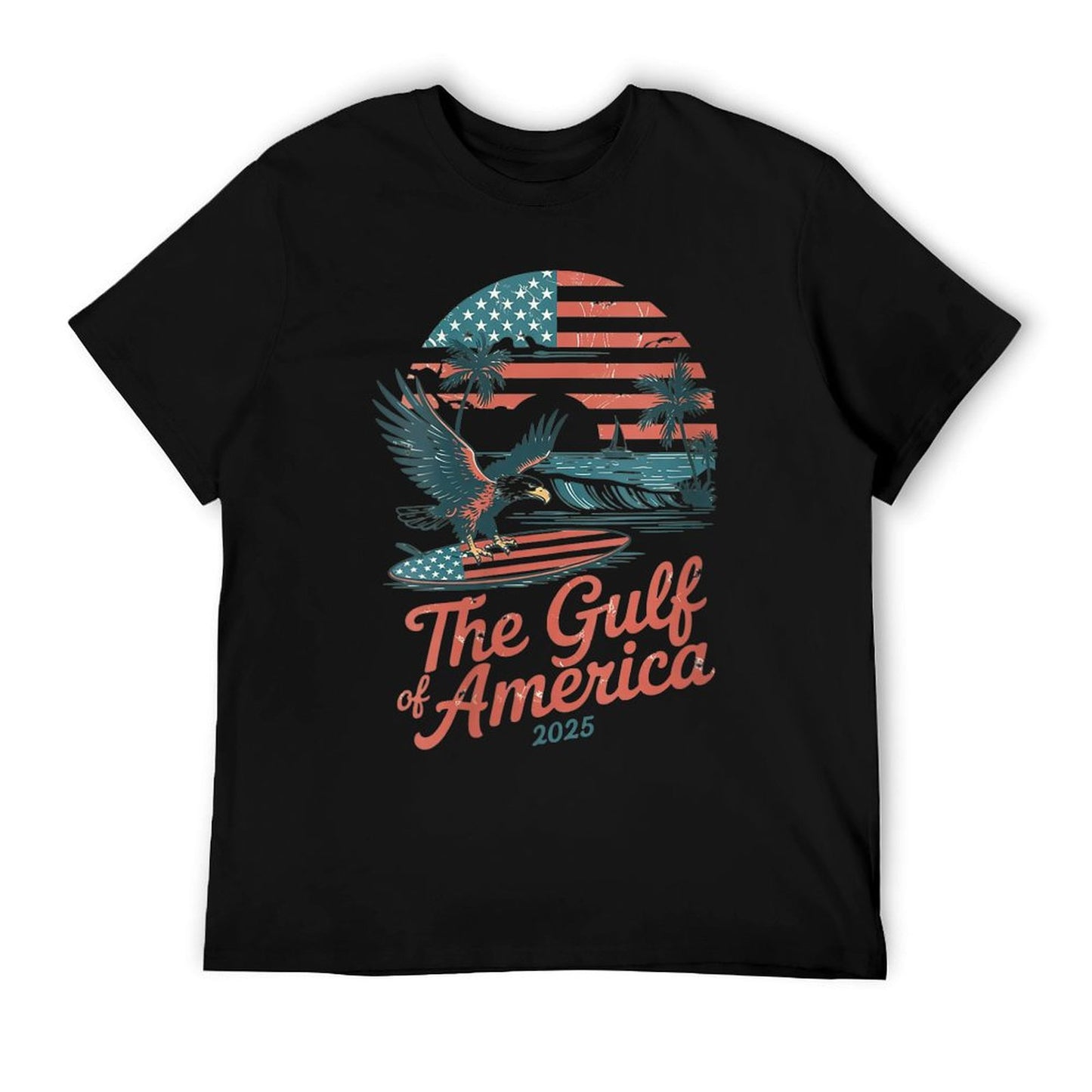 Womens Gulf of USA America Shirt Vintage 60s 70s 80s Gulf of USA V-Neck Affordable Price T-Shirt