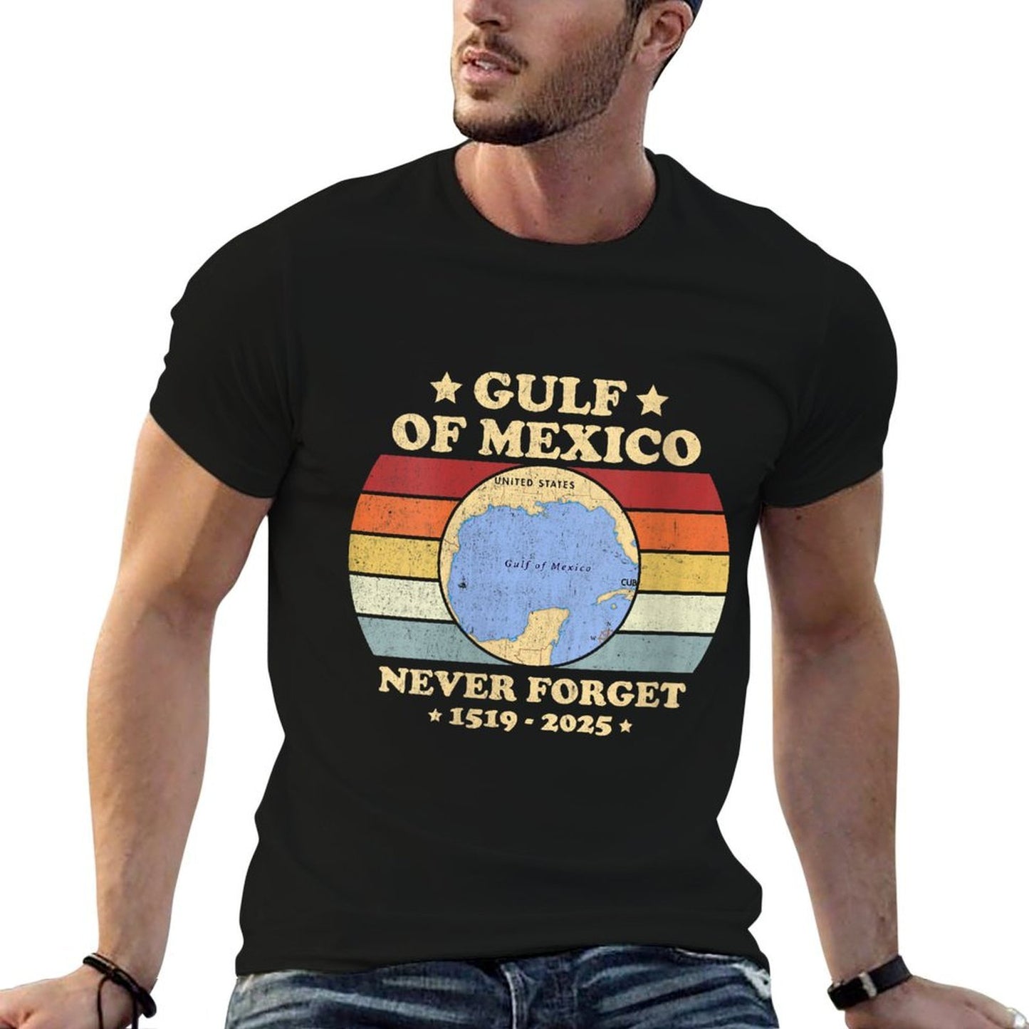 Womens Gulf of Mexico Never Forget Trump Versatile T-Shirt