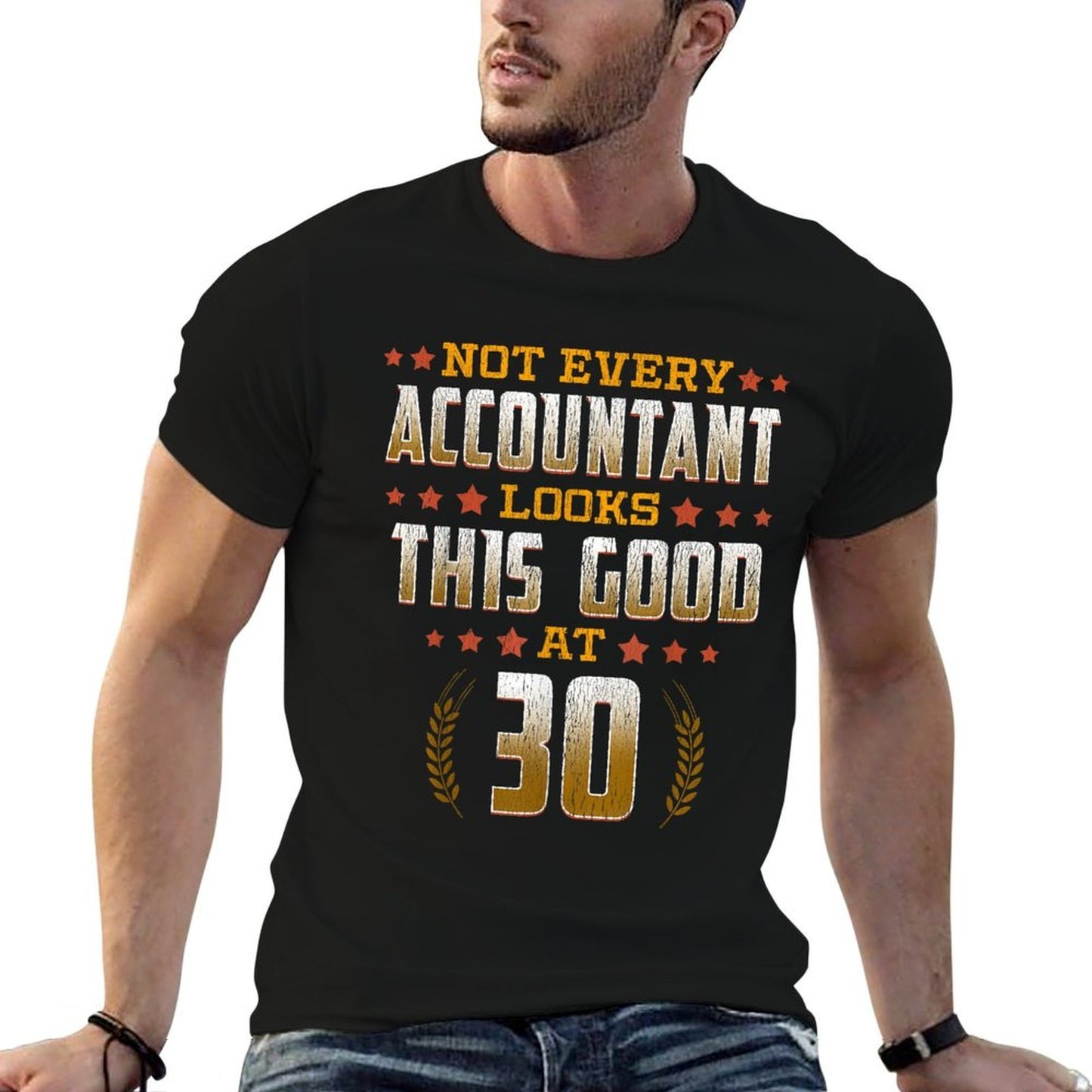 30th Birthday - Accountant Trendy Pattern T-Shirt